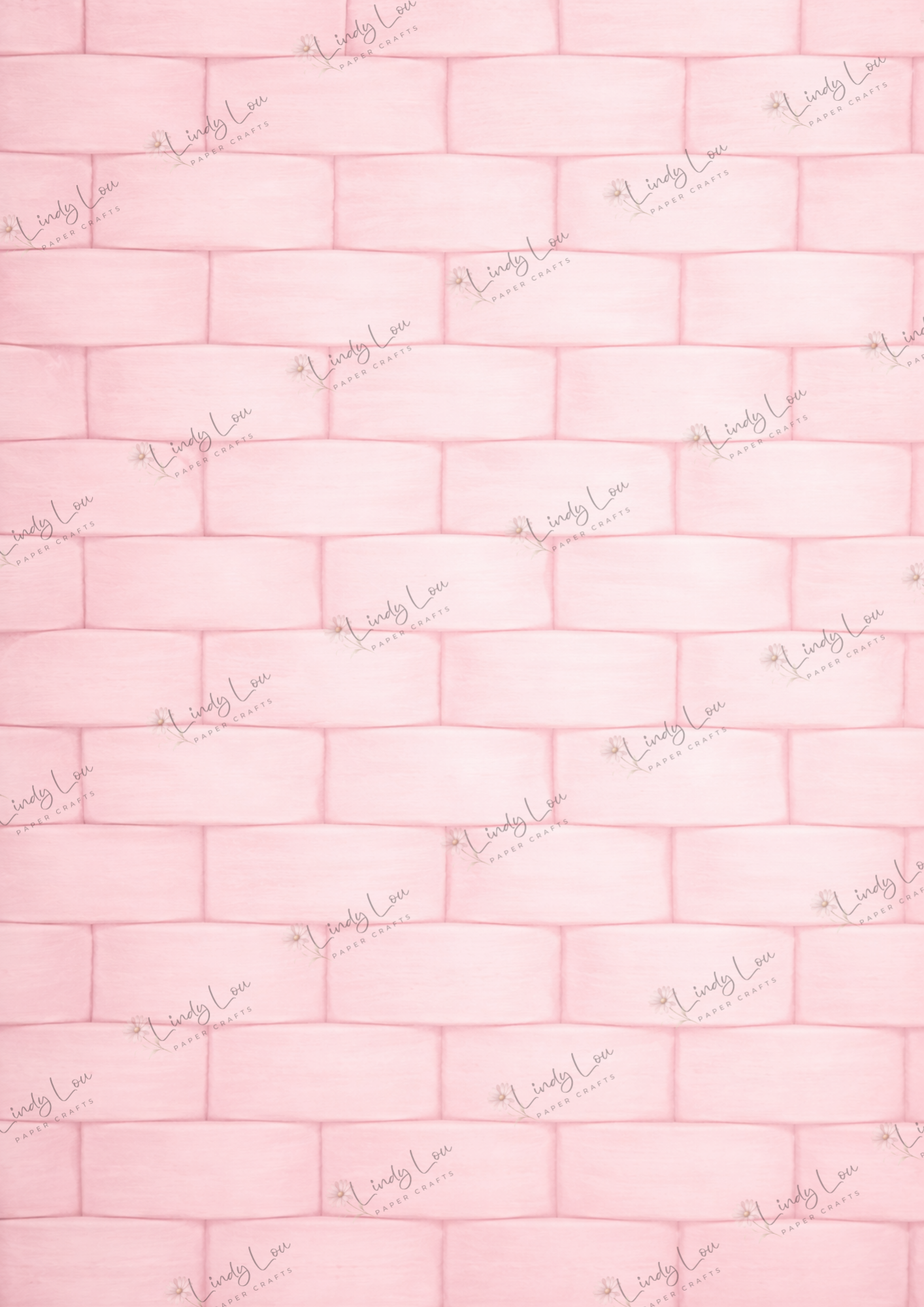 A4 Single Sheet - Little Goose Adventures - Pink Weave