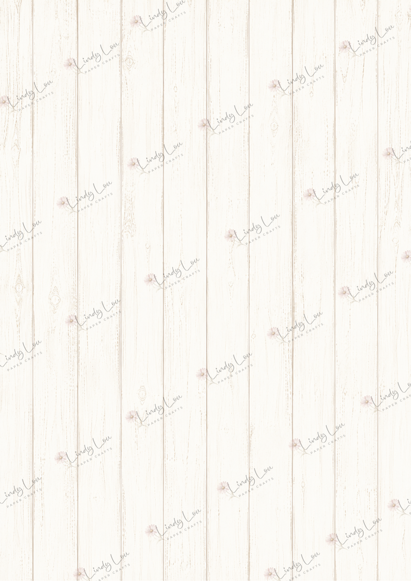 A4 Single Sheet - Mum's Daffodils - Whitewash