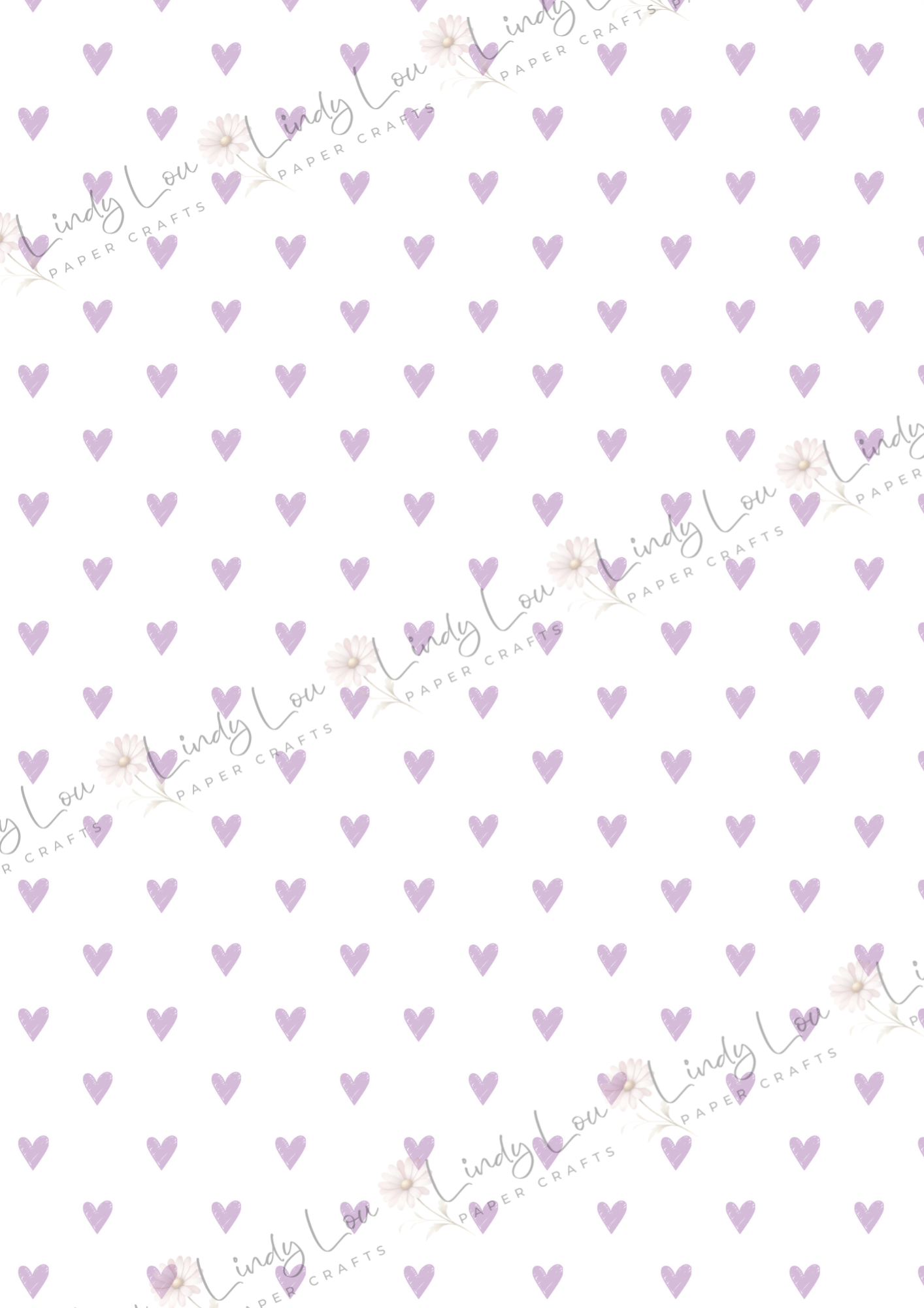 A4 Single Sheet - Daisy Girls - Lavender Love
