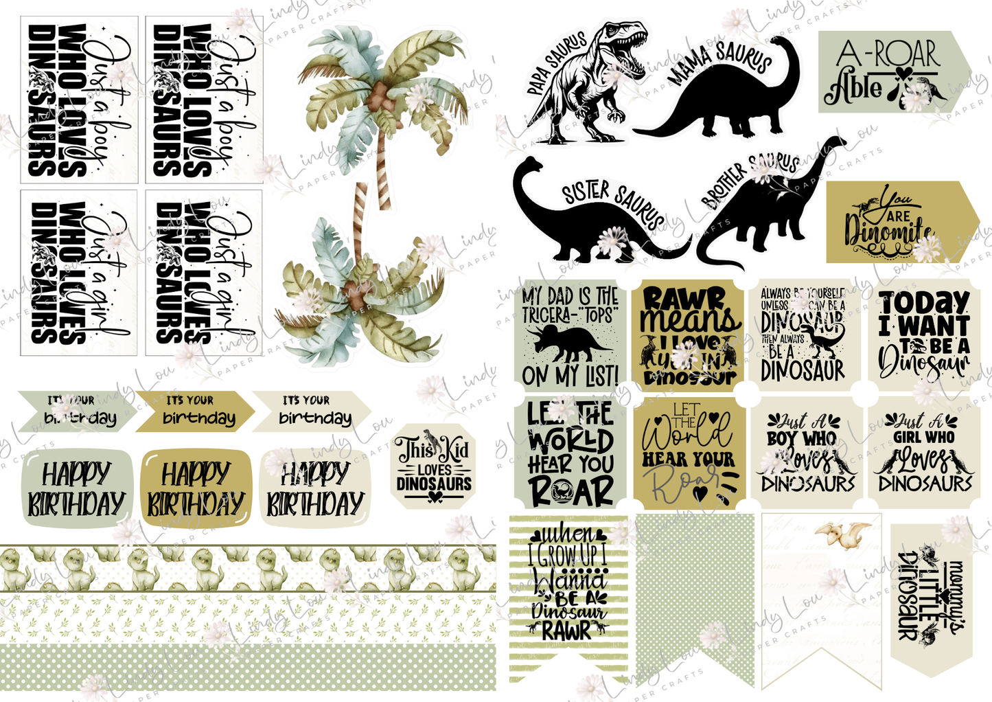 A4 Paper Collection - Dino Saurus