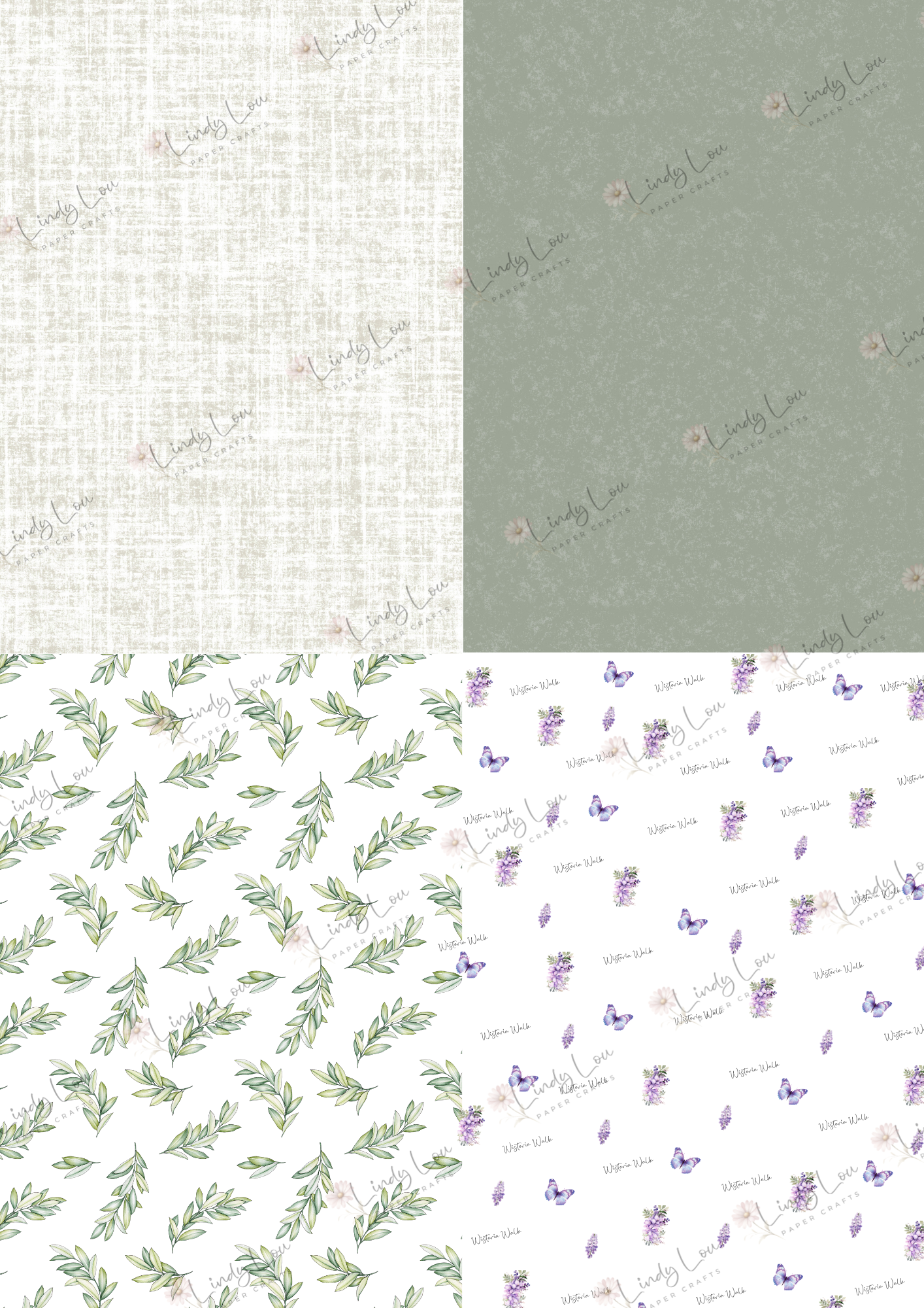 A6 Card Kit - Wisteria Walk