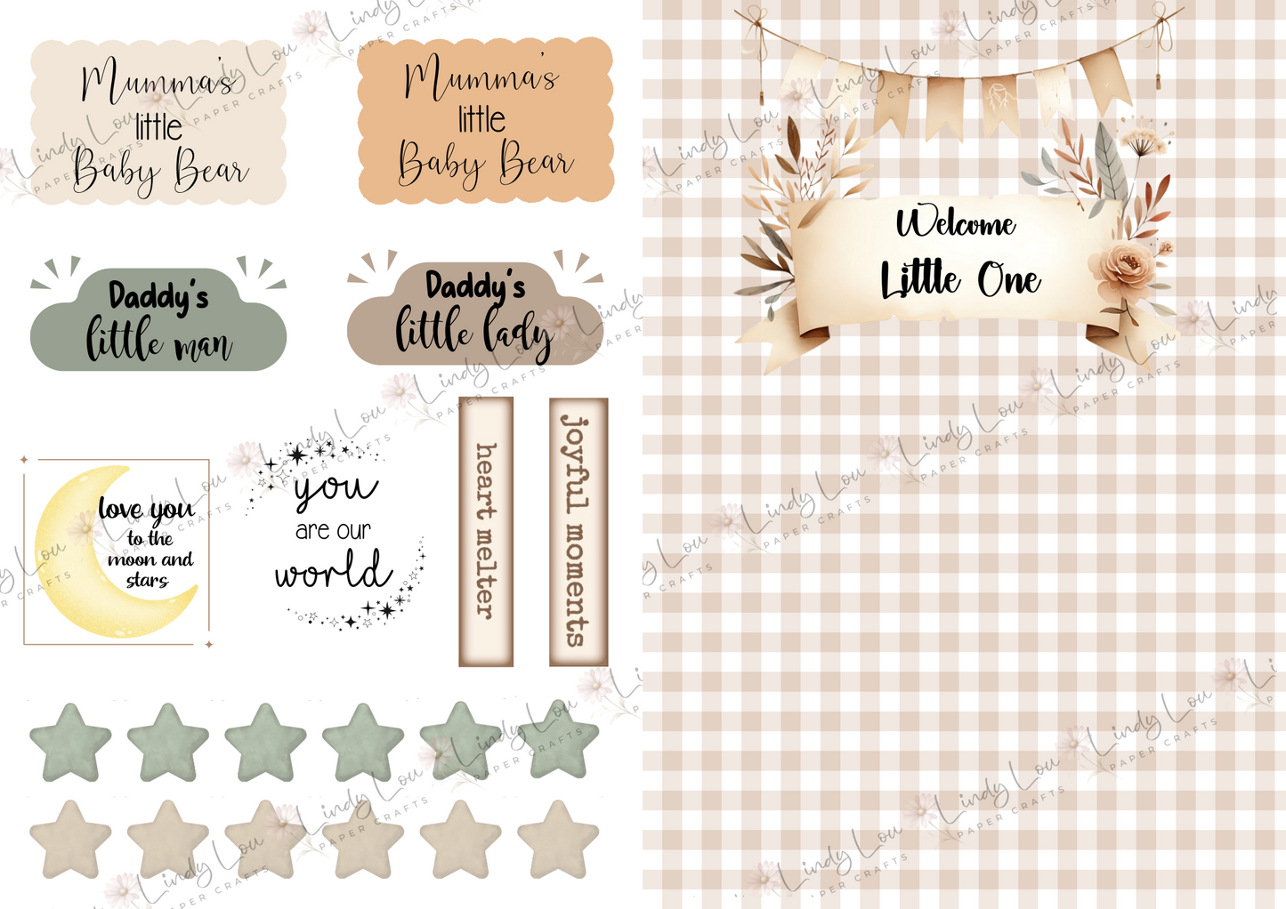 A4 Paper Collection - Boho Baby