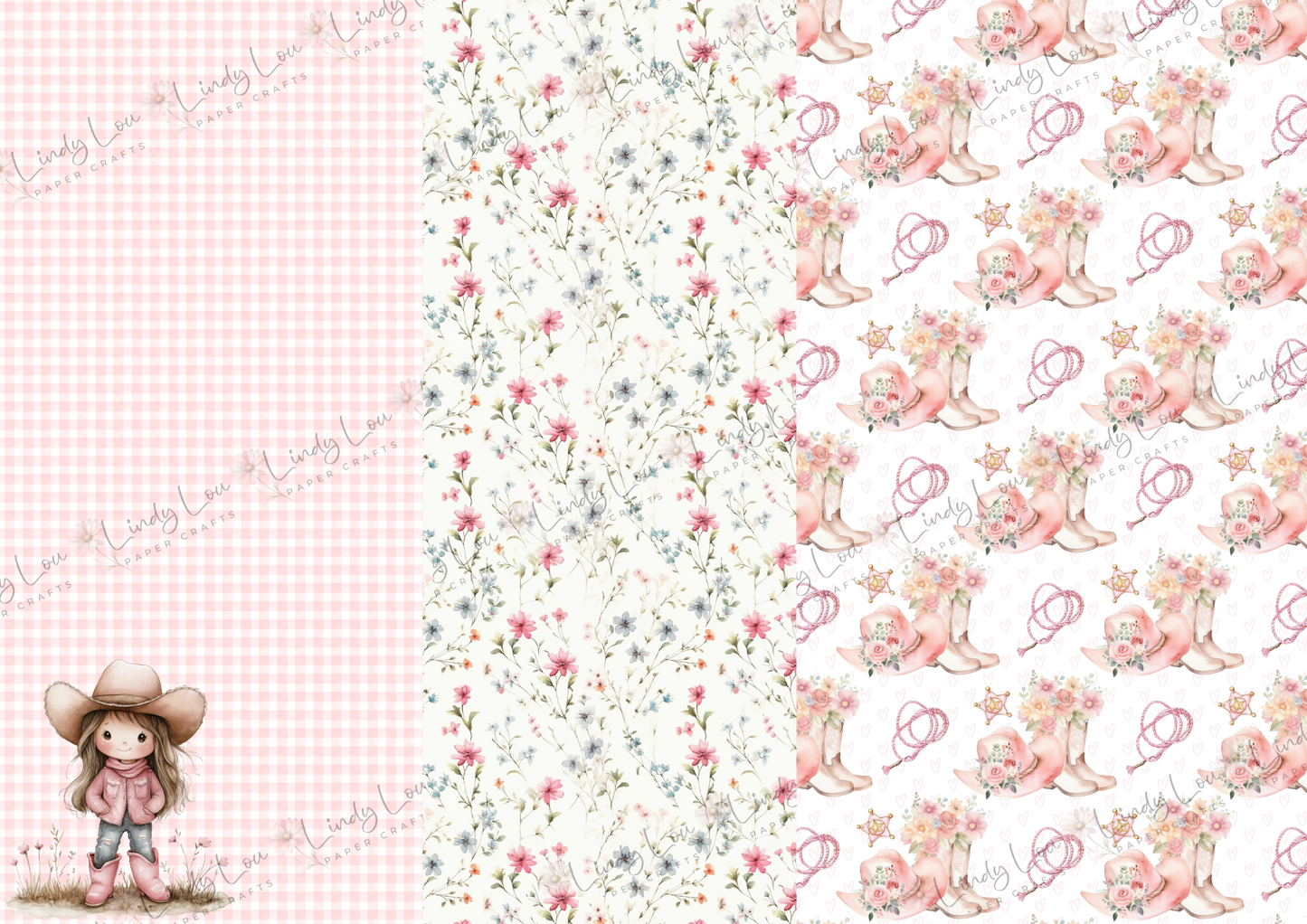 A4 Paper Collection - Cute Little Cowgirl