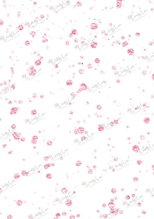A4 Single Sheet - Pink Christmas - Sugarplum Sparkles