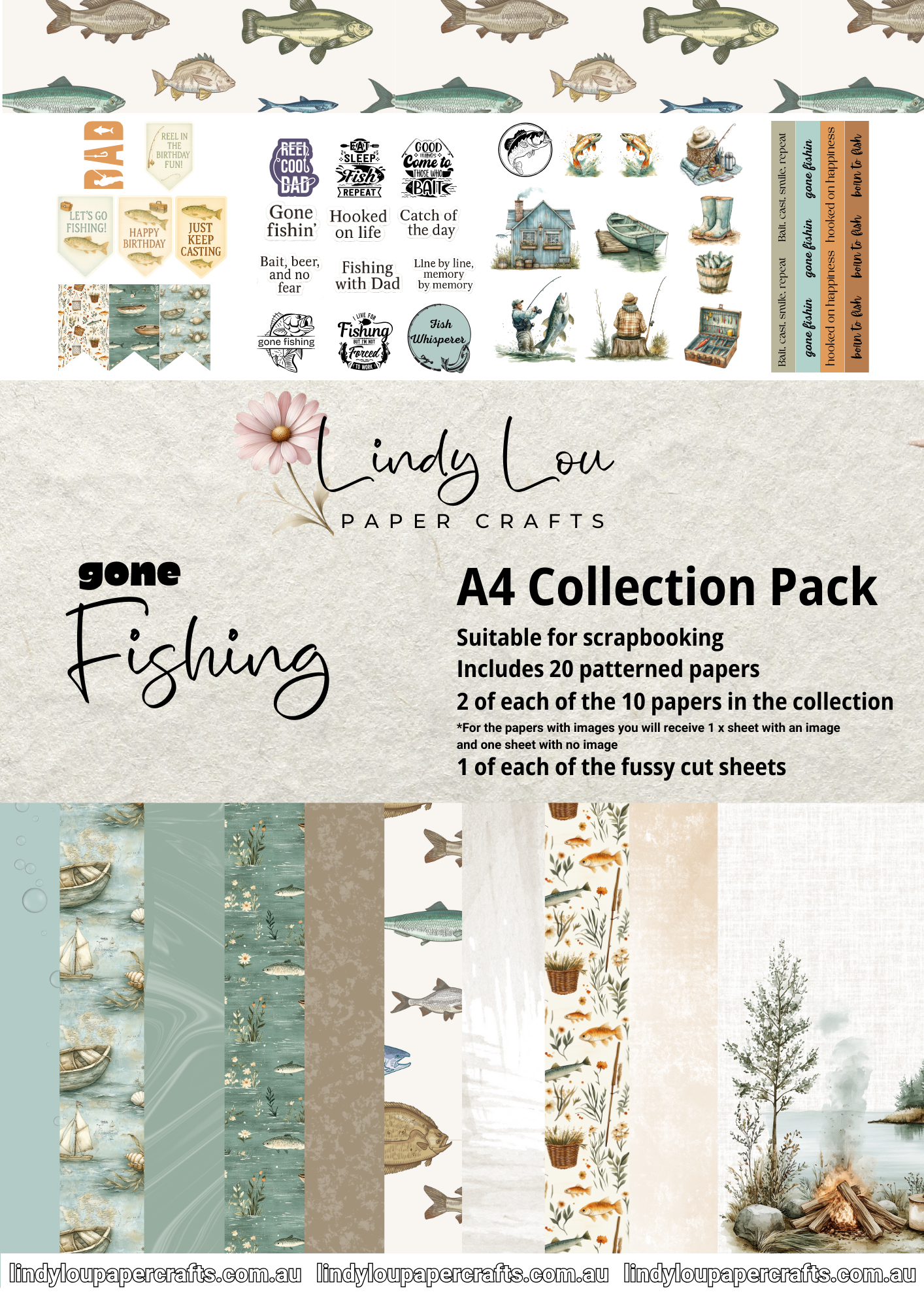 A4 Paper Collection - Gone Fishing