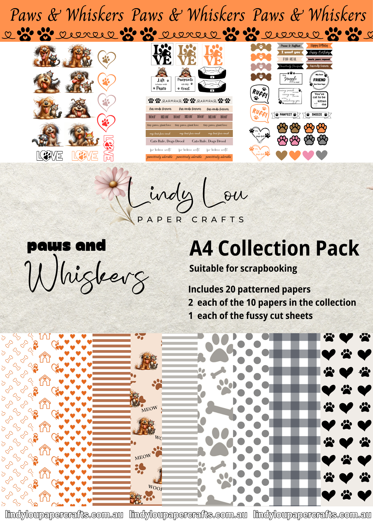 A4 Paper Collection - Paws & Whiskers
