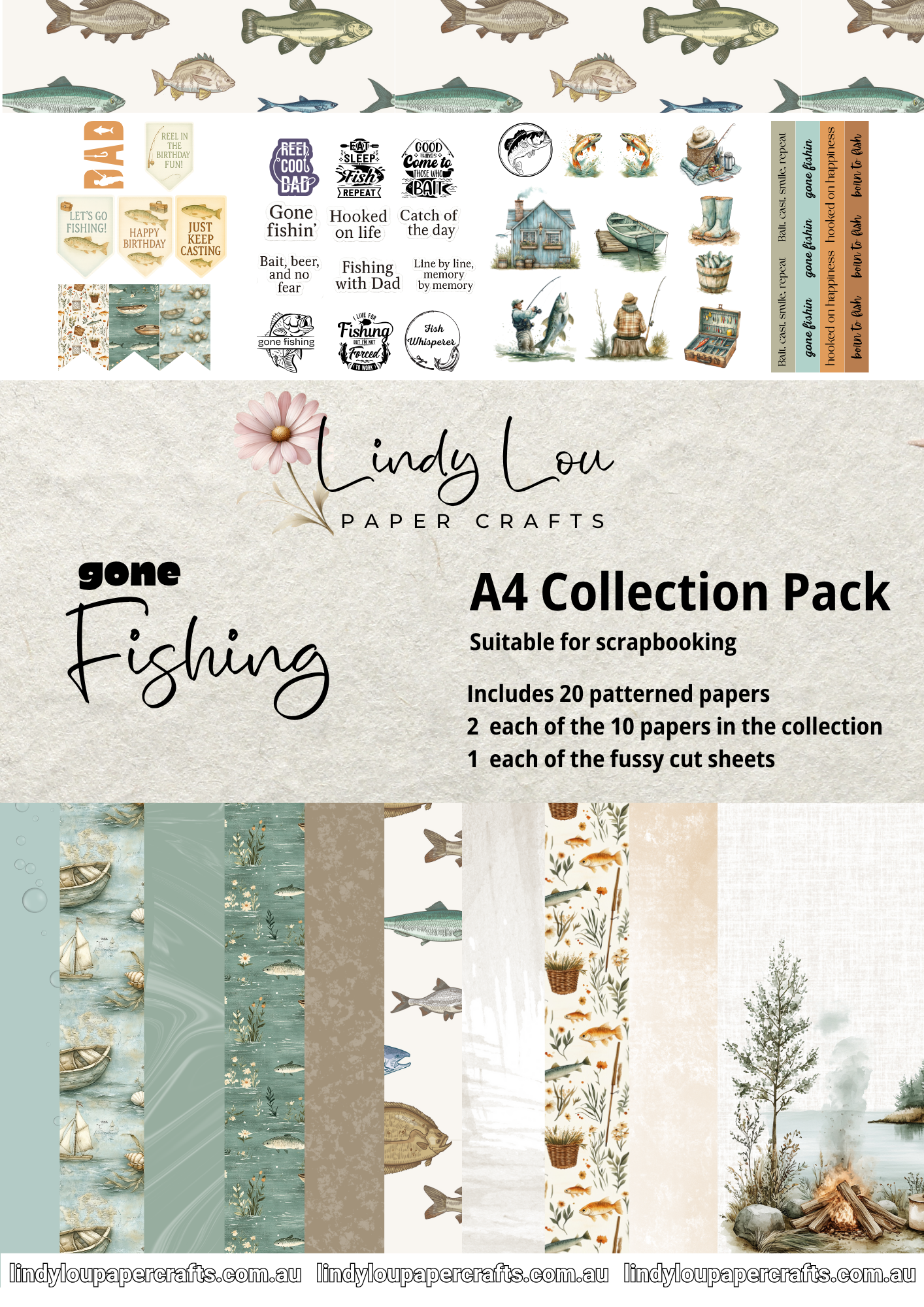 A4 Paper Collection - Gone Fishing