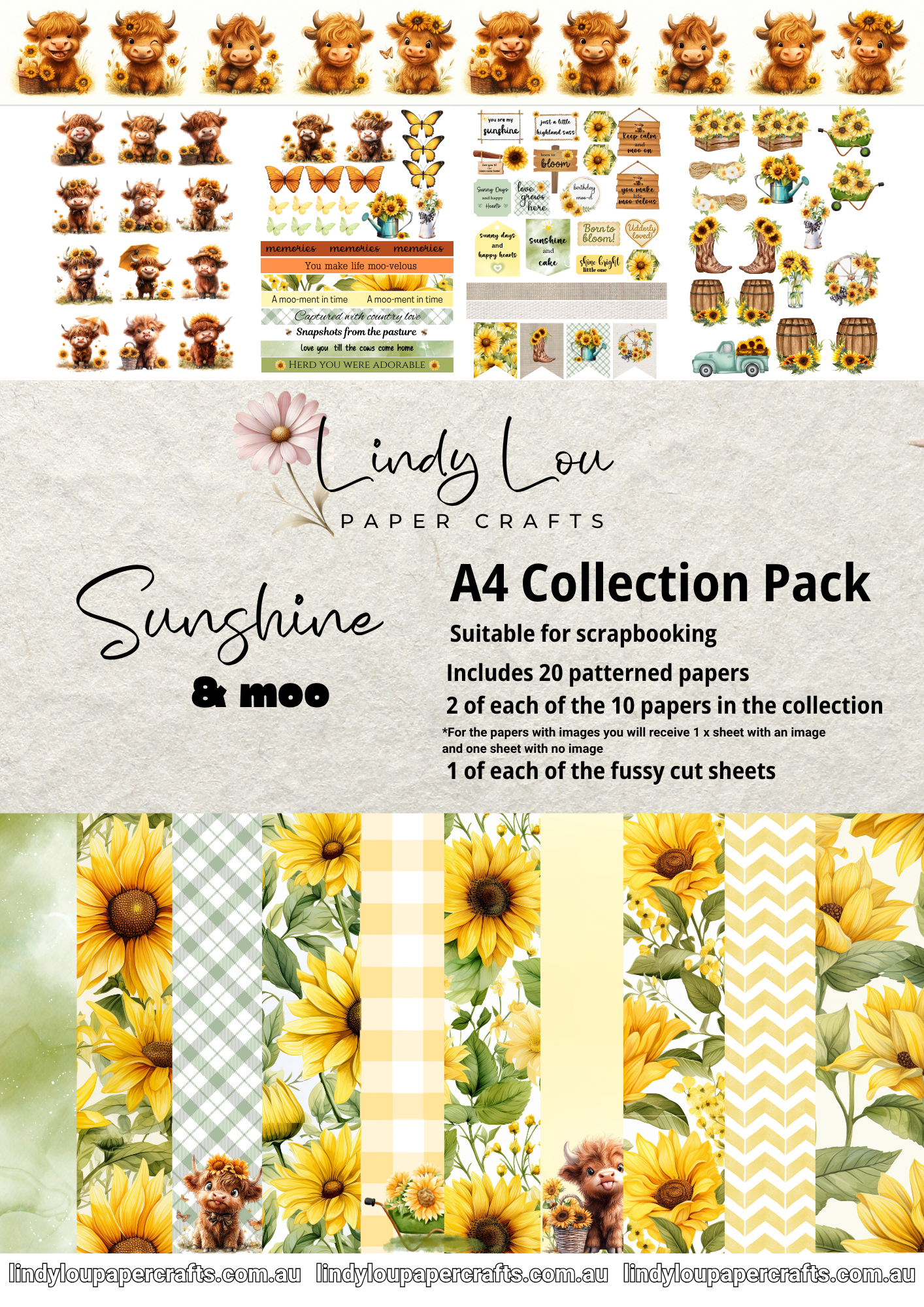 A4 Paper Collection - Sunshine & Moo