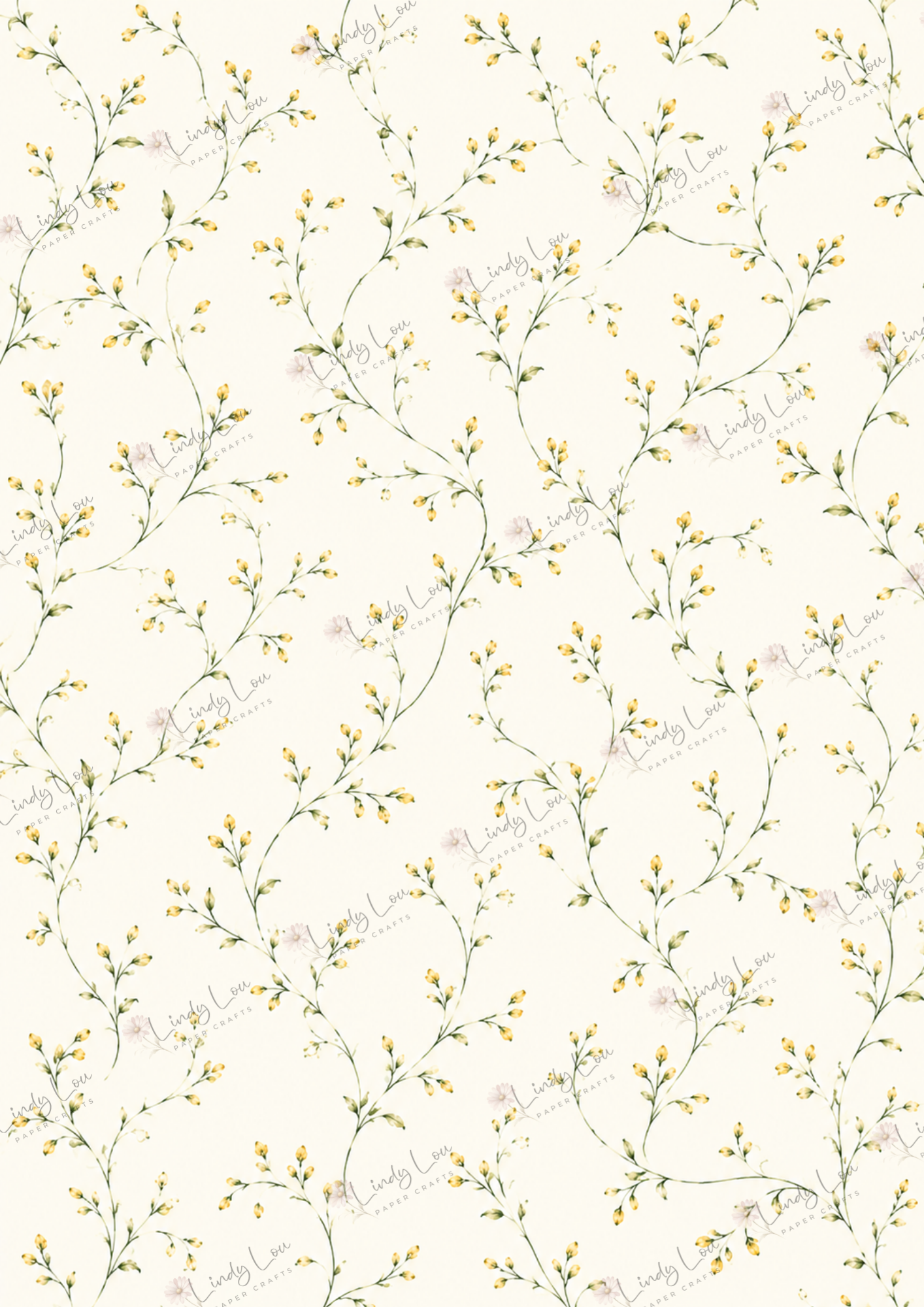 A4 Single Sheet - Mum's Daffodils - Golden Buts