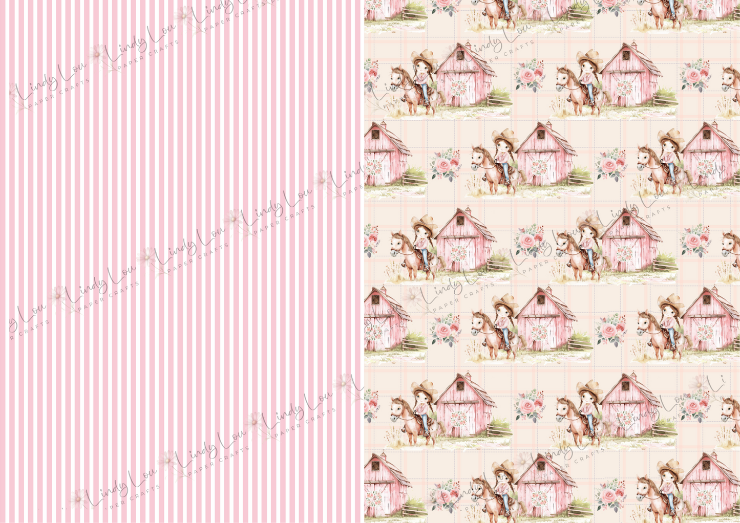 A4 Paper Collection - Cute Little Cowgirl