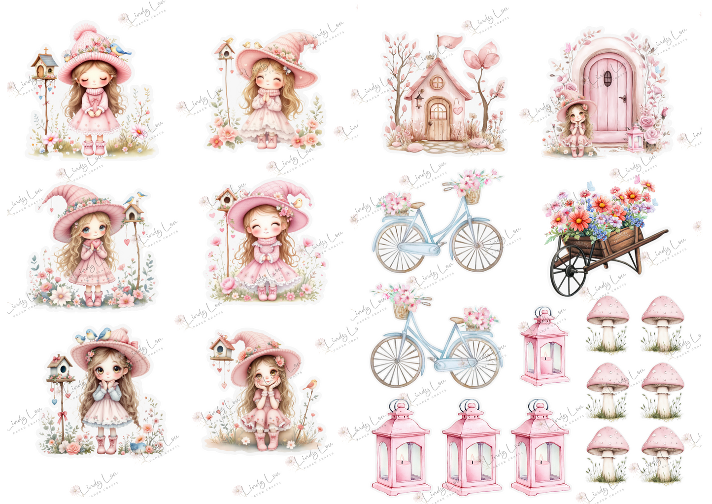 A4 Paper Collection - Blossom & Bluebirds
