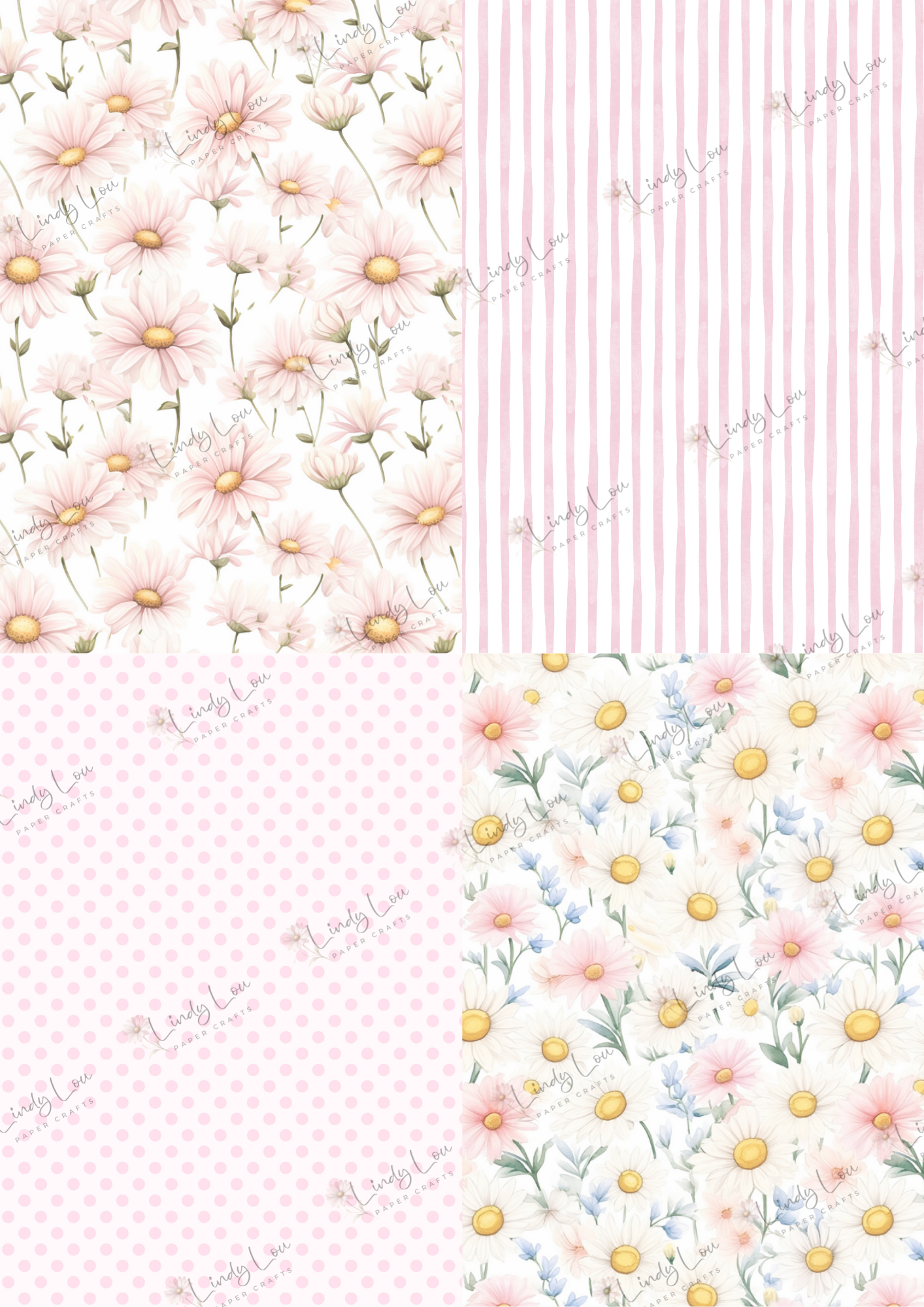 A6 Card Kit - Daisy Whispers