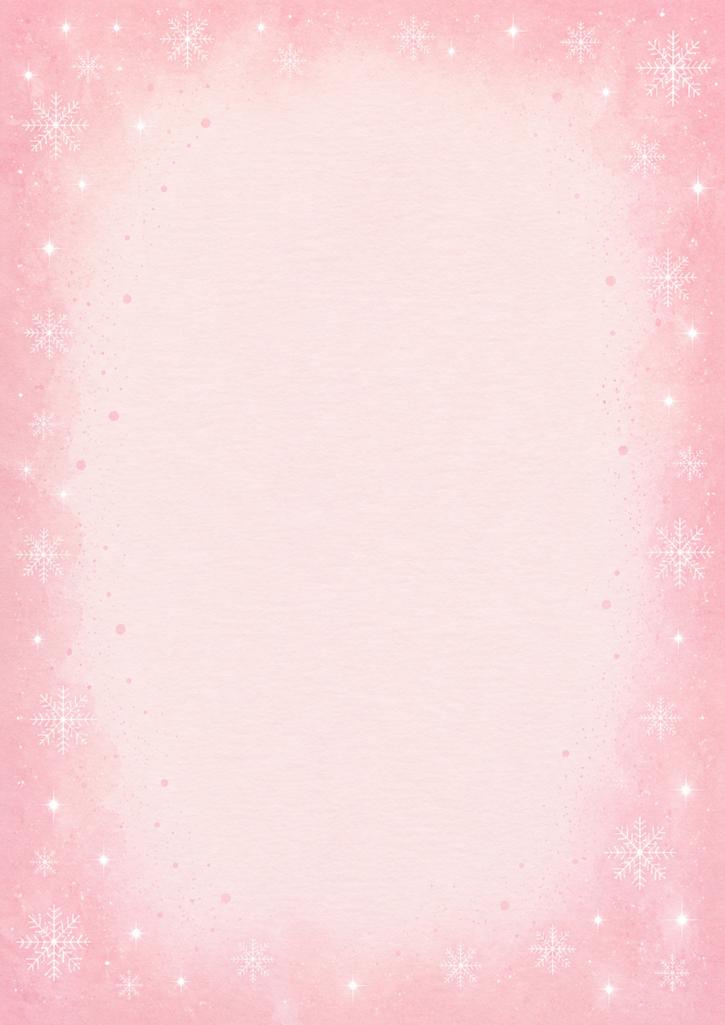 A4 Single Sheet - Aussie Christmas - Christmas Pink