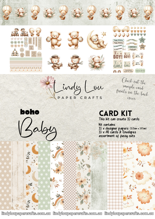 A6 Card Kit - Boho Baby