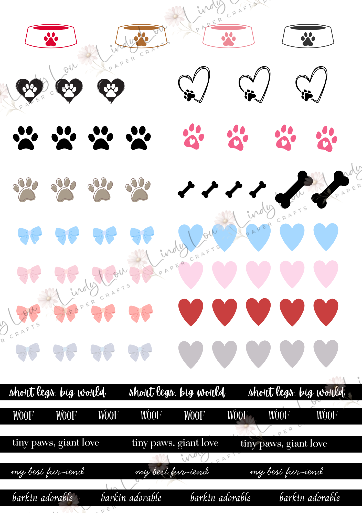 A6 Card Kit - Barking Adorable
