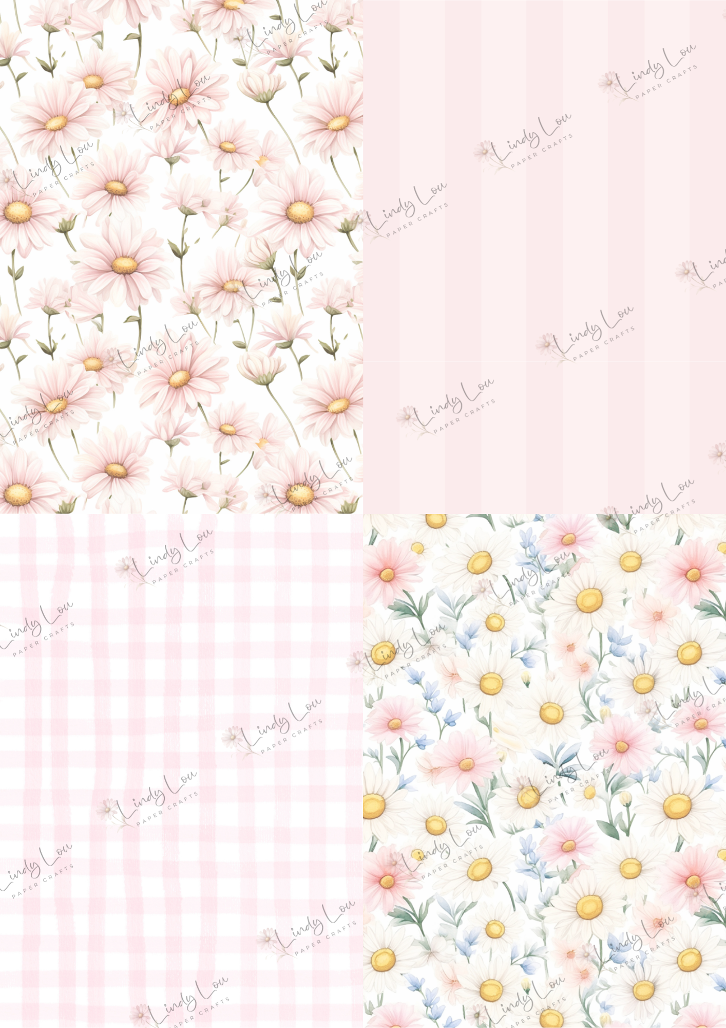 A6 Card Kit - Daisy Whispers