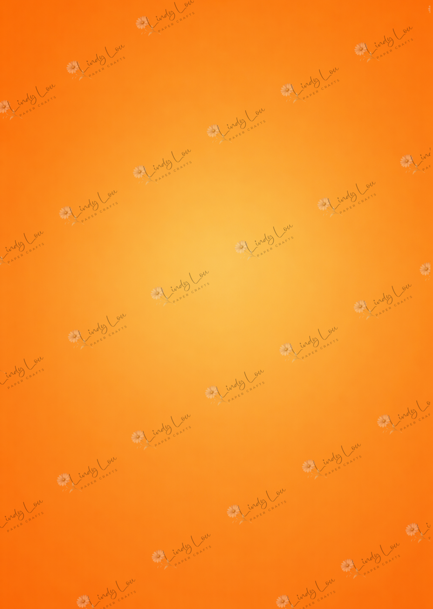A4 Single Sheet - Birthday Giggles - Orange Crush