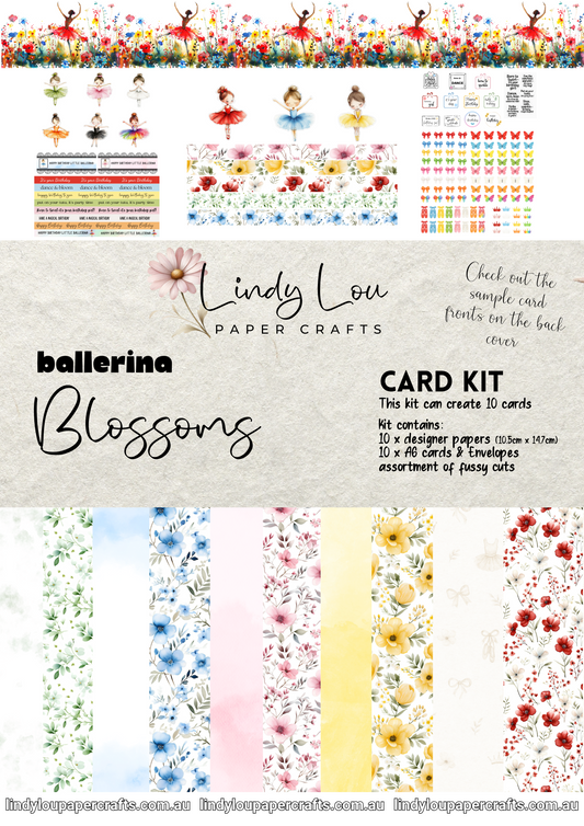 A6 Card Kit - Ballerina Blossoms