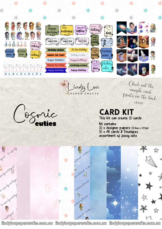A6 Card Kit - Cosmic Cuties