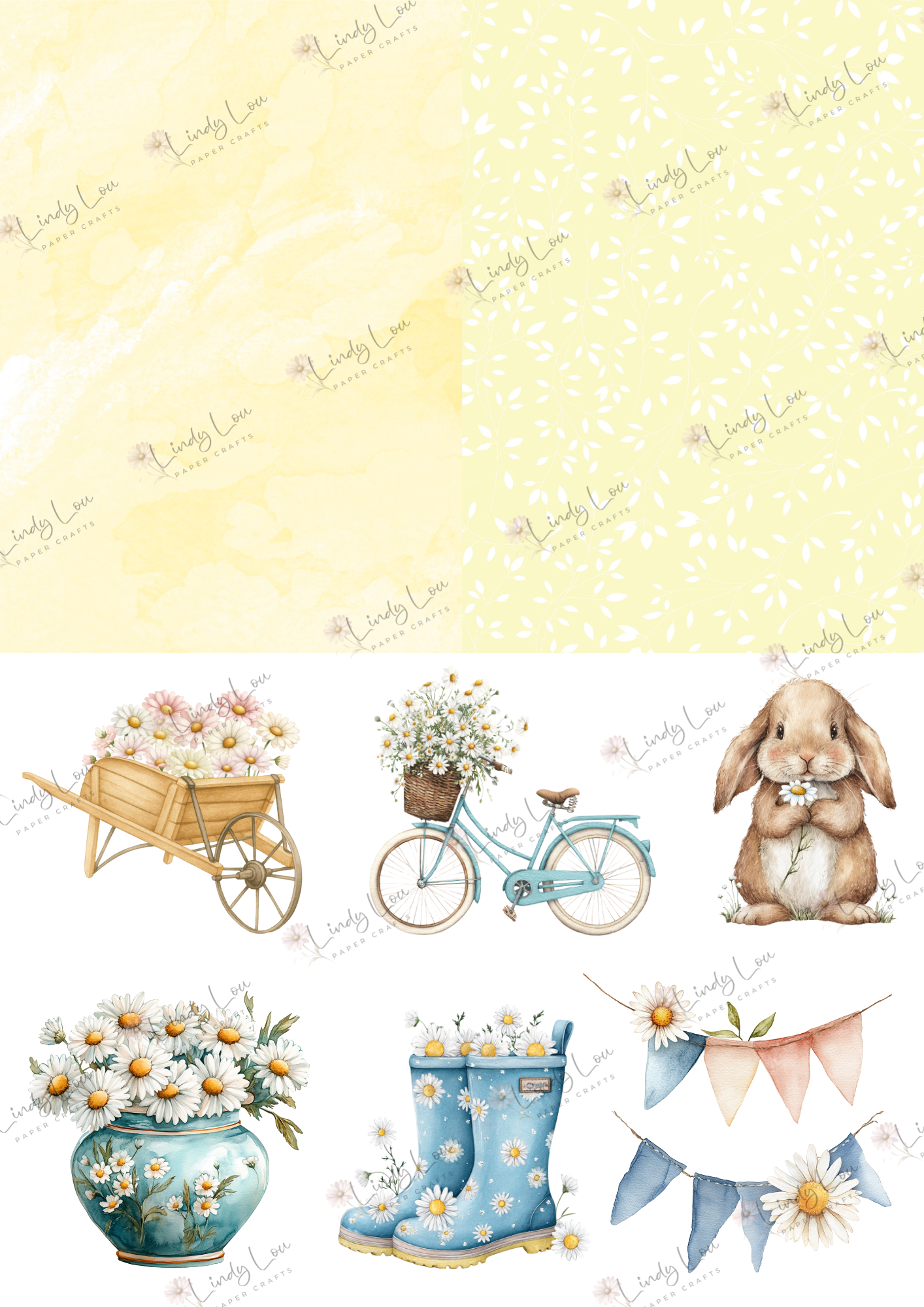 A6 Card Kit - Daisy Whispers