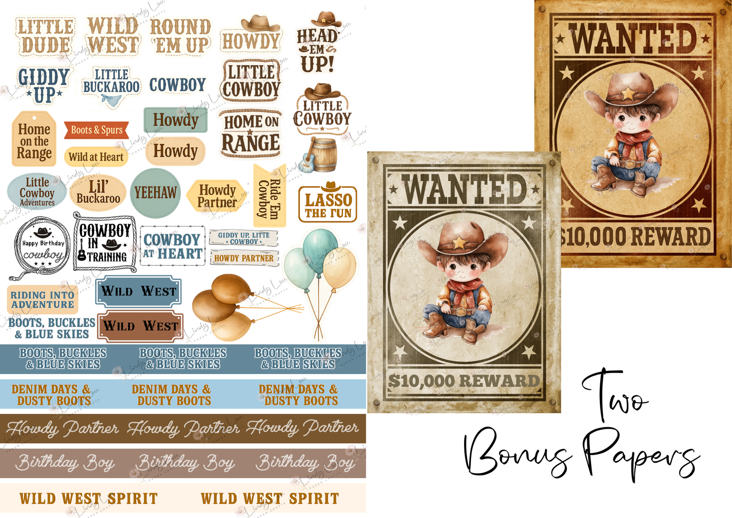 A4 Paper Collection - Giddy Up Cowboy