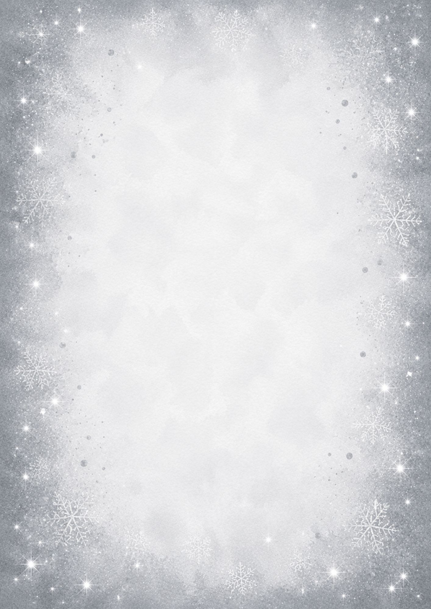 A4 Single Sheet - Aussie Christmas - Christmas Silver