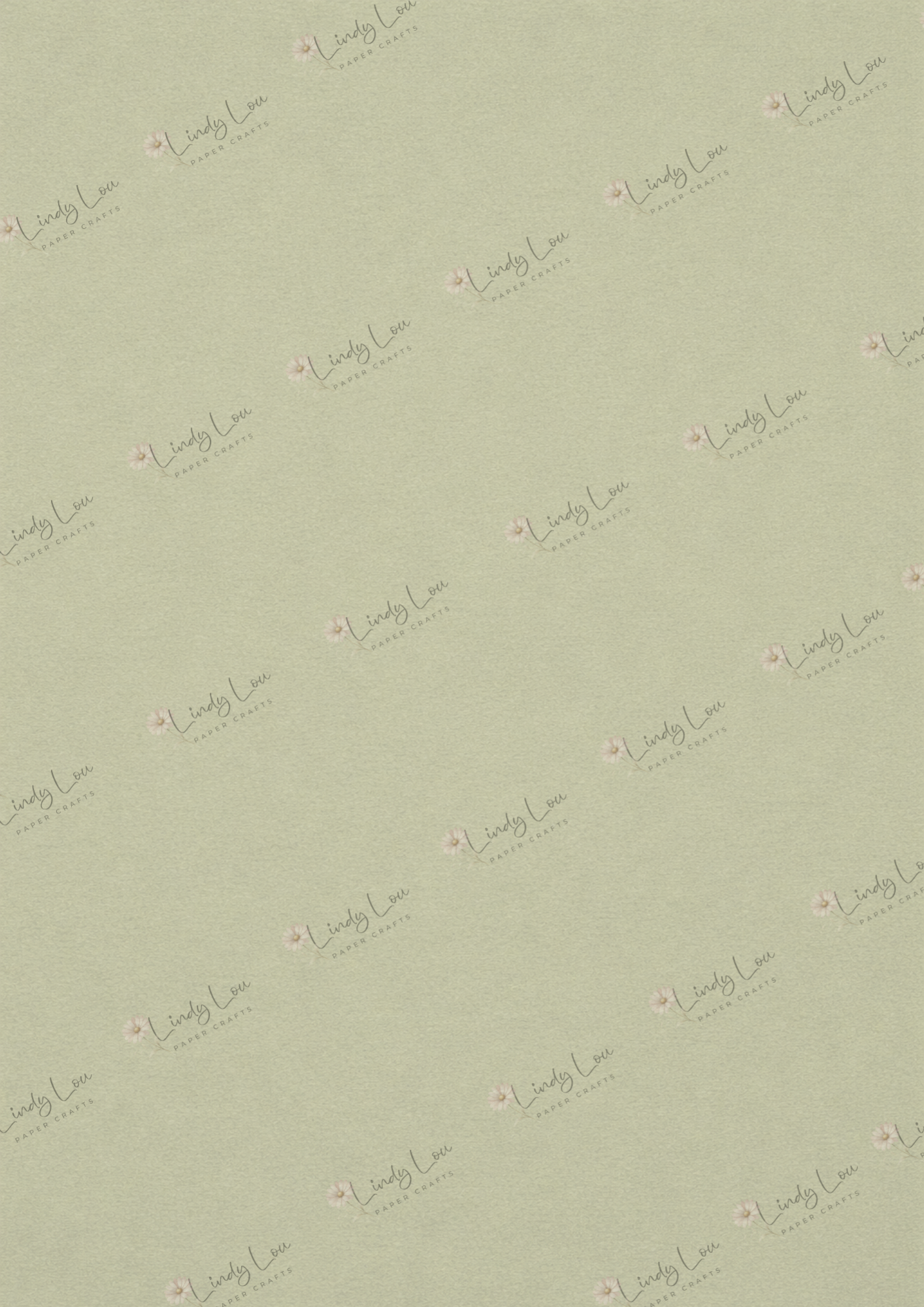 A4 Single Sheet - Mother's Day - Pale Sage