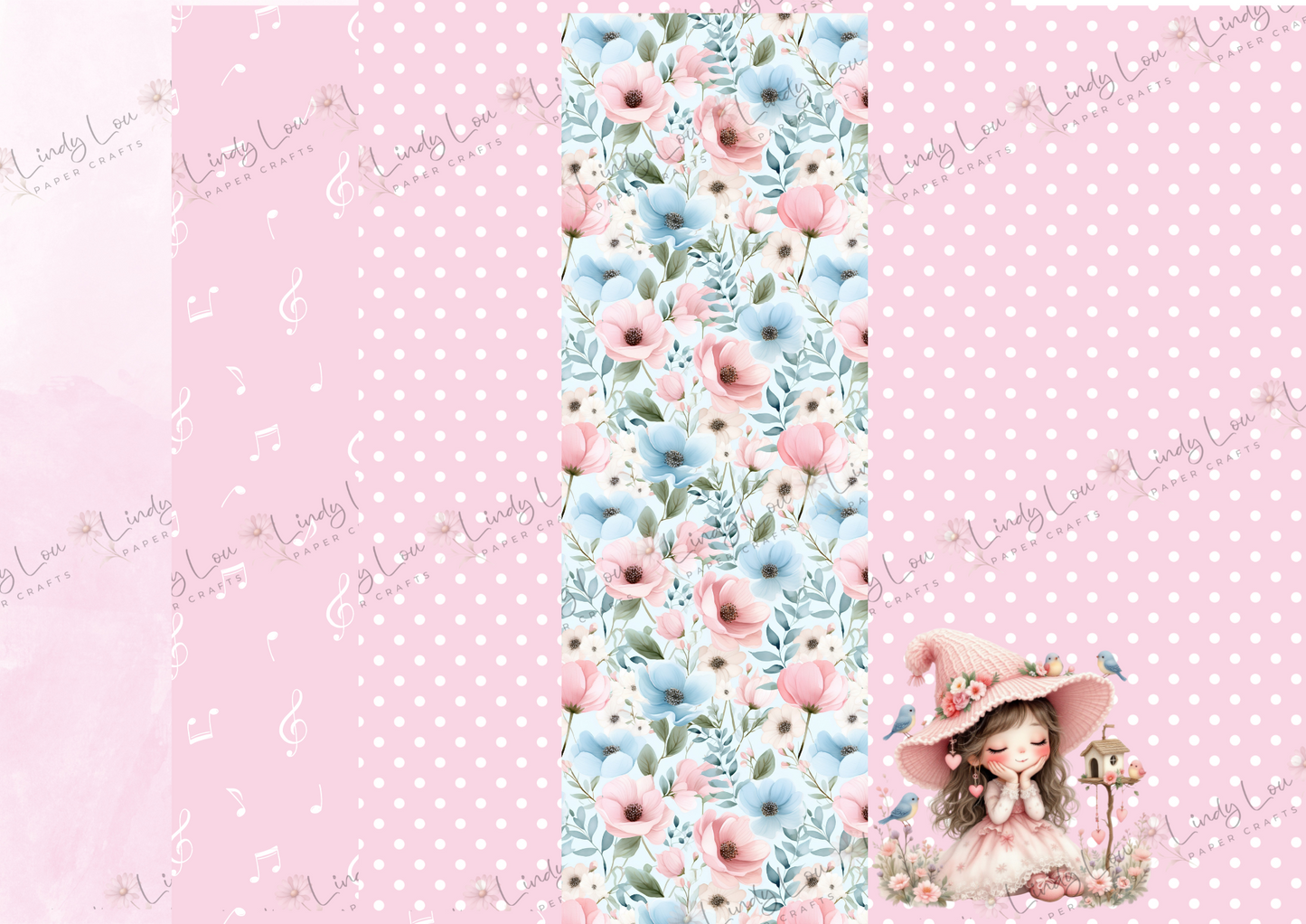 A4 Paper Collection - Blossom & Bluebirds