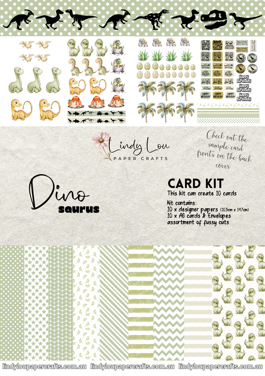 A6 Card Kit - Dino Saurus