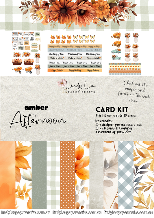 A6 Card Kit - Amber Afternoon
