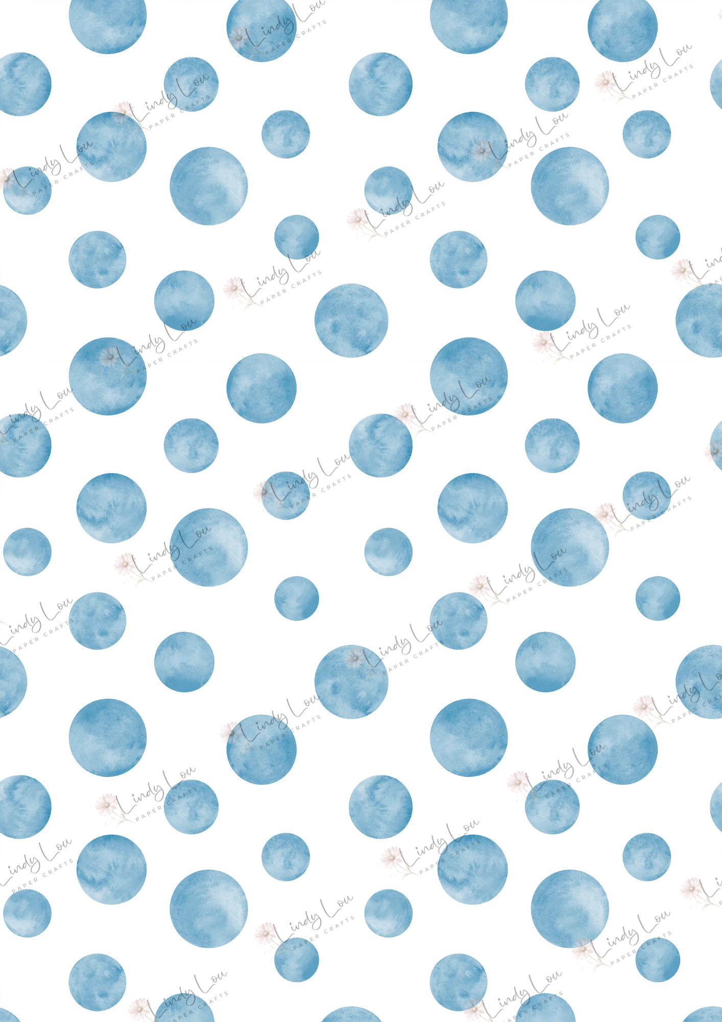 A4 Single Sheet - My Best Friend - Blueberry Bubbles