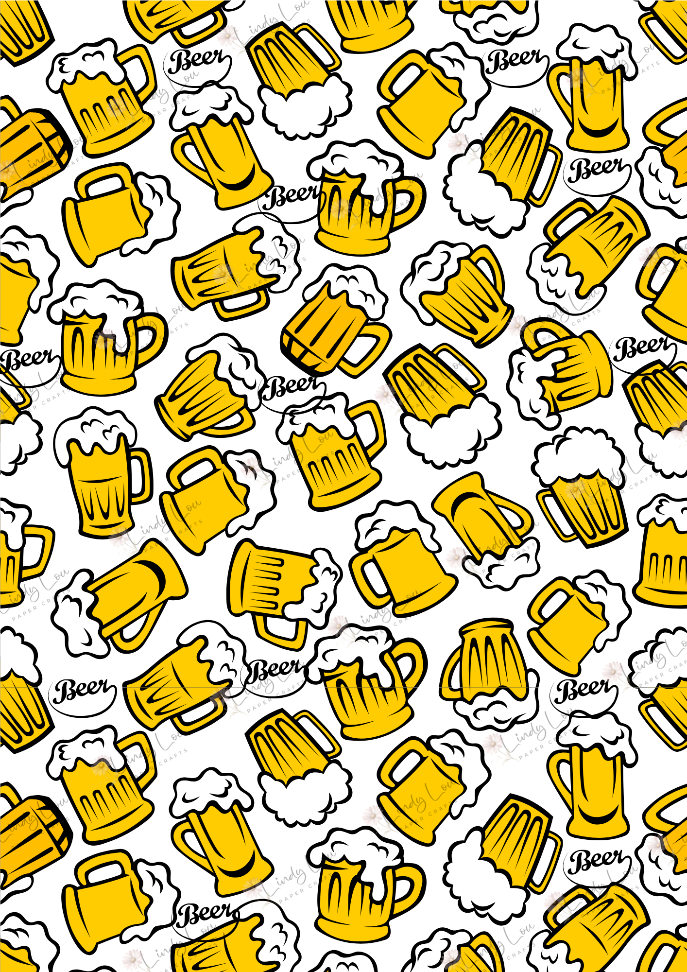 A4 Single Sheet - Man Made Memories - Beer O'Clock