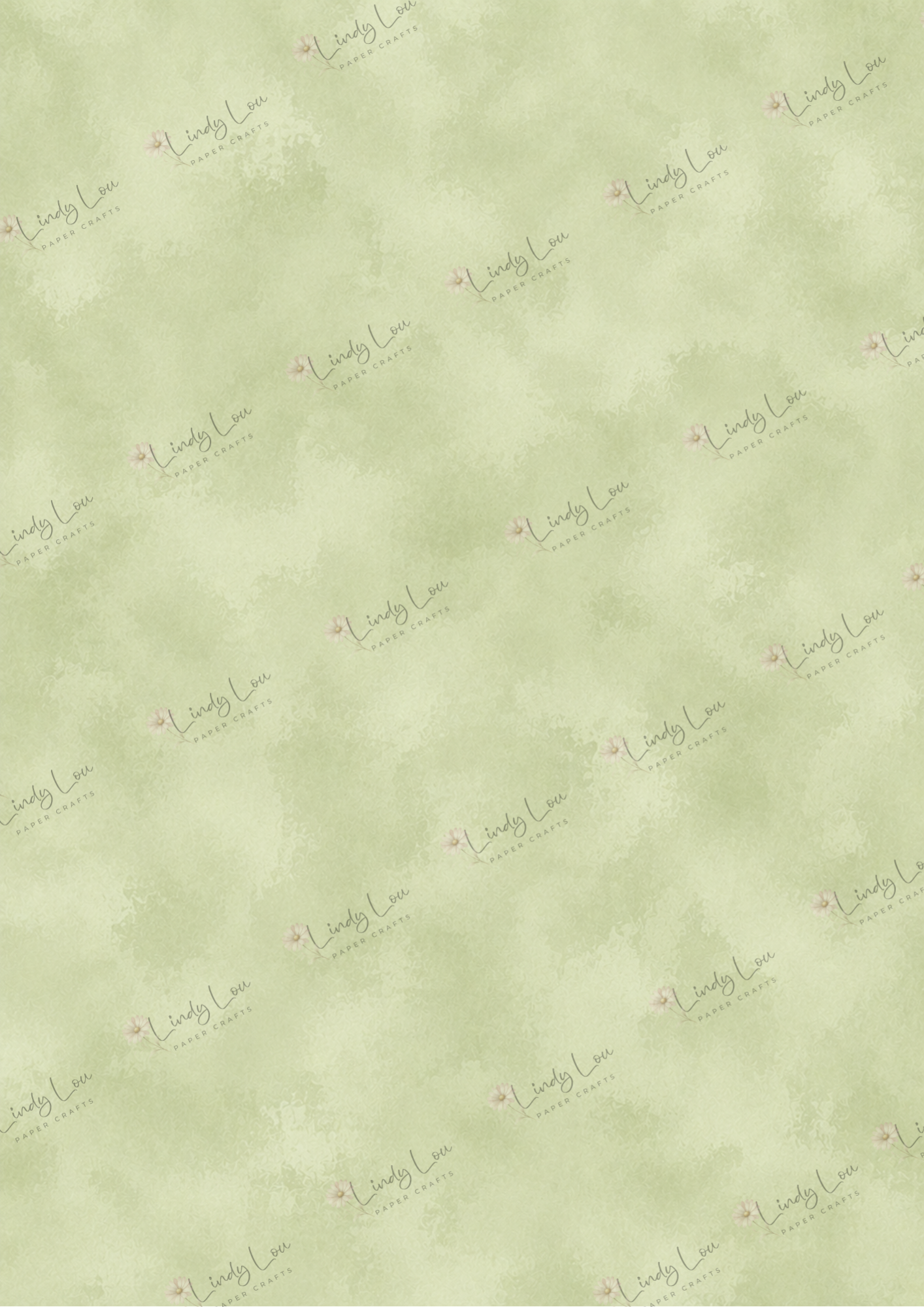 A4 Single Sheet - Mum's Daffodils - Dappled Sage