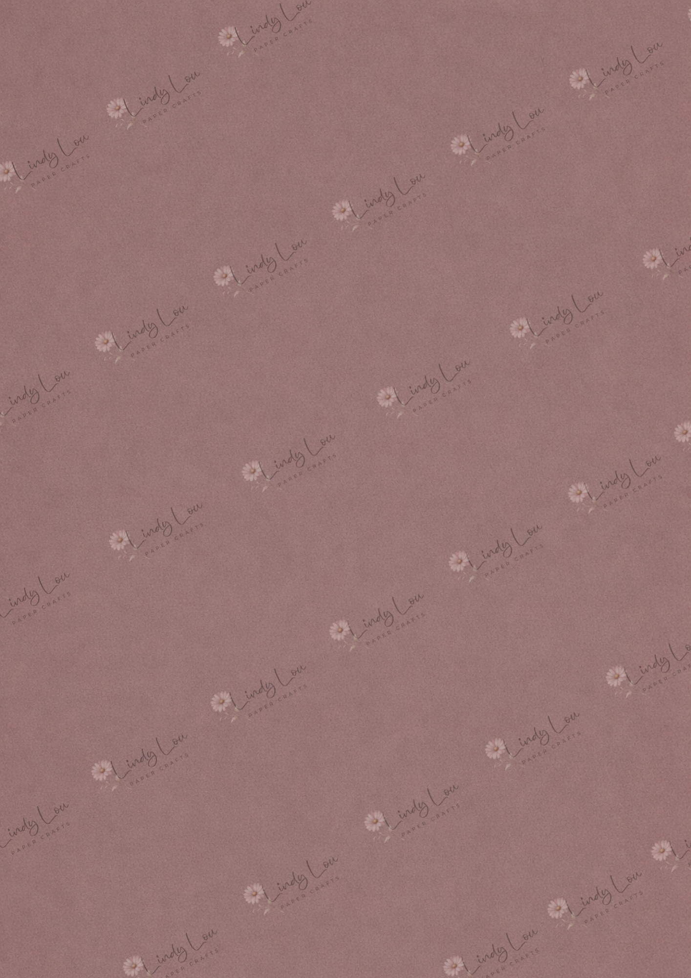 A4 Single Sheet - Mother's Day - Rosewood Blush