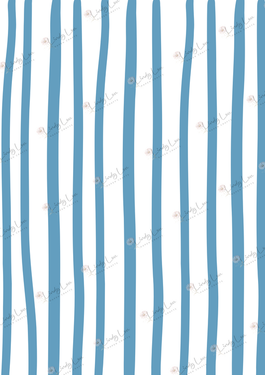 A4 Single Sheet - My Best Friend - Puppy Stripes