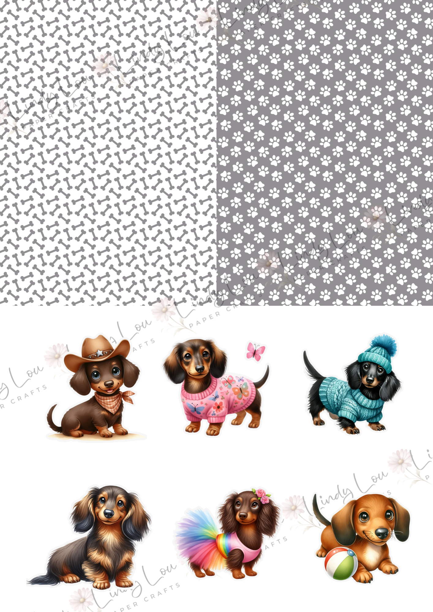 A6 Card Kit - Barking Adorable