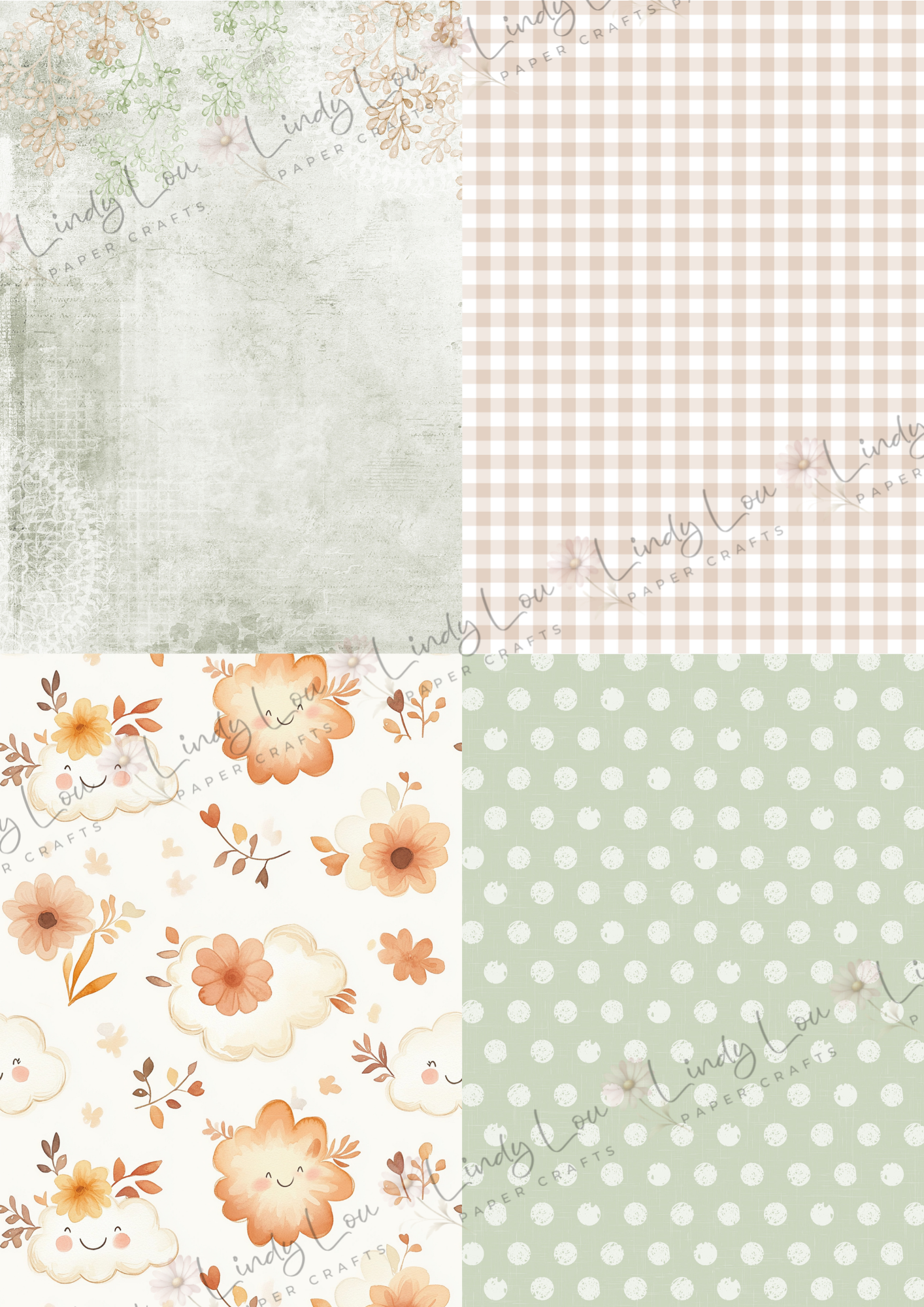 A6 Card Kit - Boho Baby