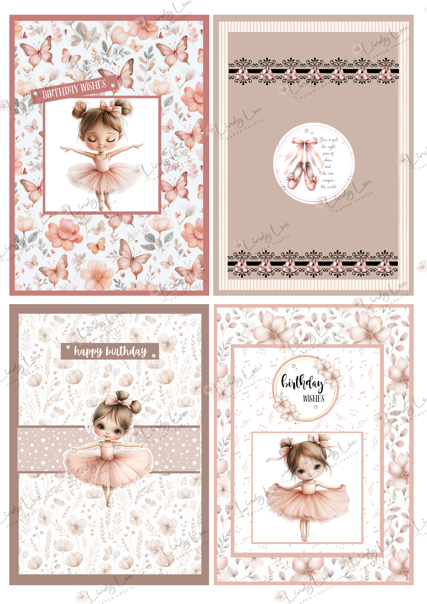 A6 Card Kit - Tiny Dancer