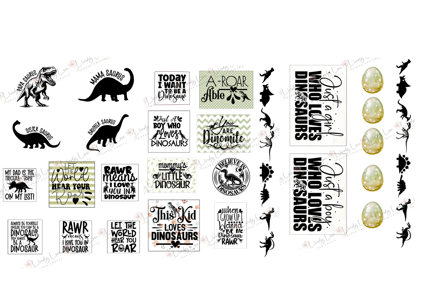 A4 Paper Collection - Dino Saurus
