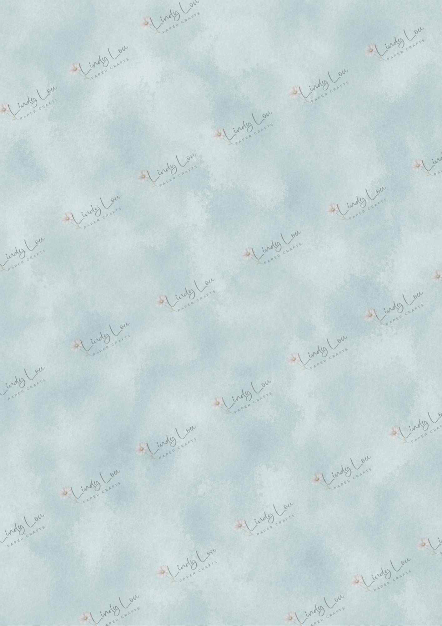 A4 Single Sheet - Mum's Daffodils - Morning Mist