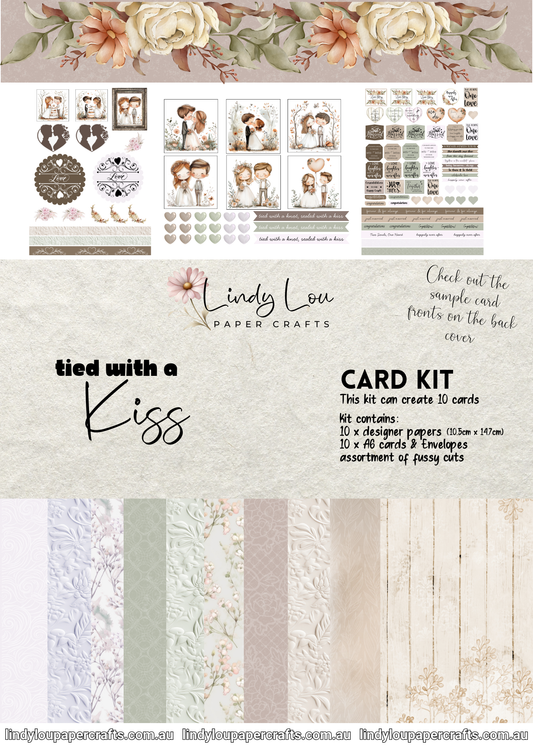 A6 Card Kit - Tied with a Kiss