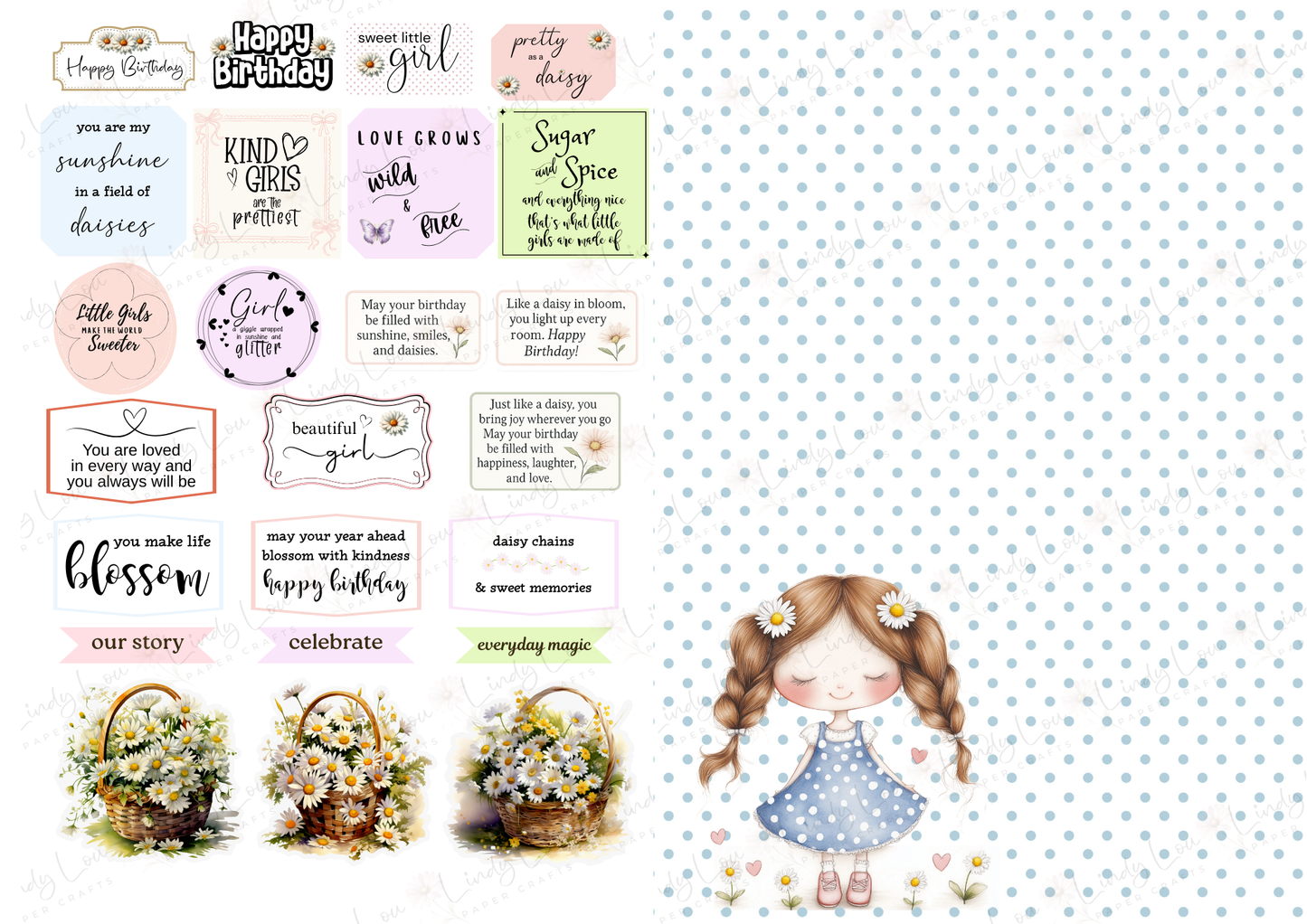 A4 Bumper Edition Paper Collection - Daisy Girls