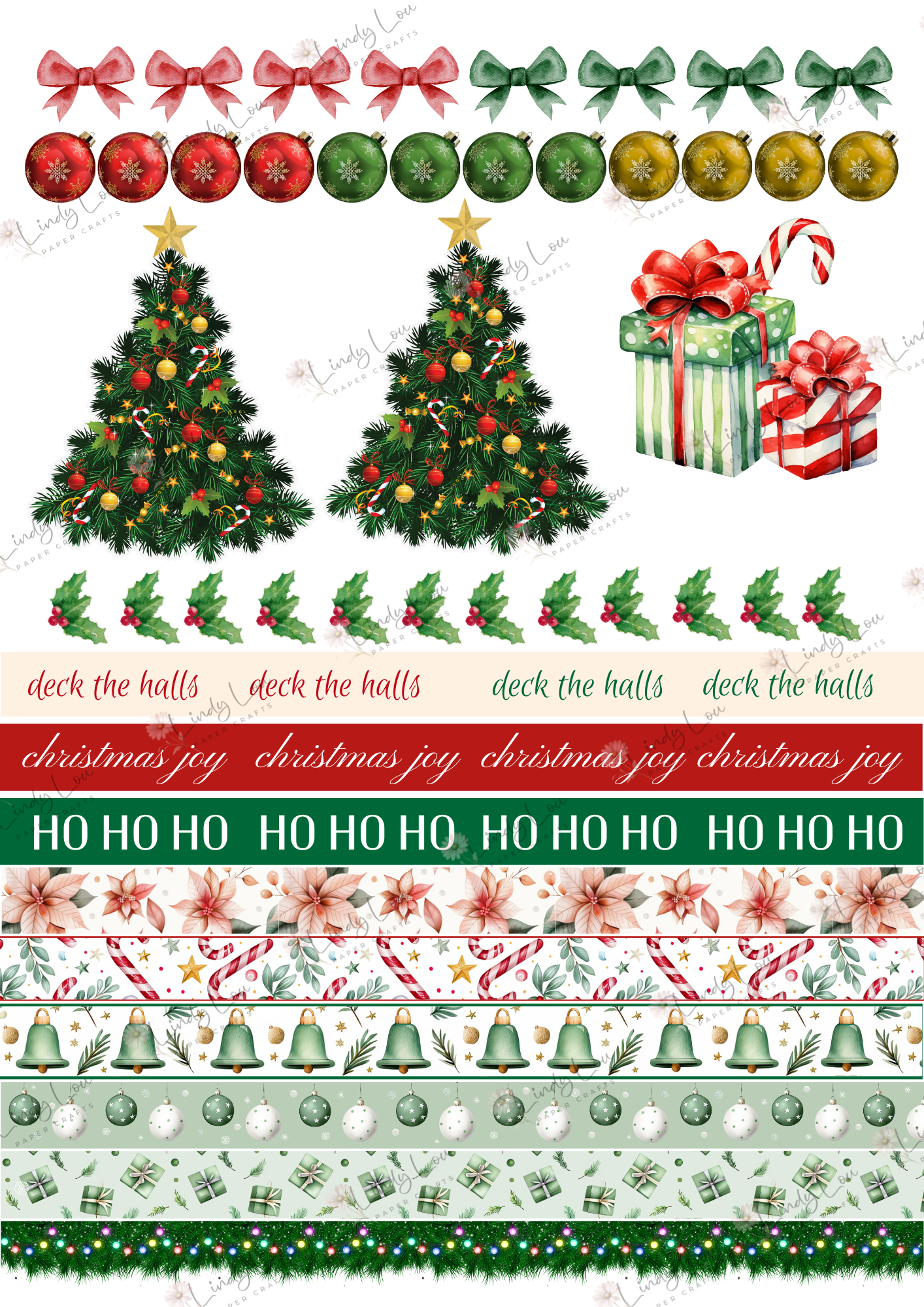 A6 Card Kit - Aussie Christmas