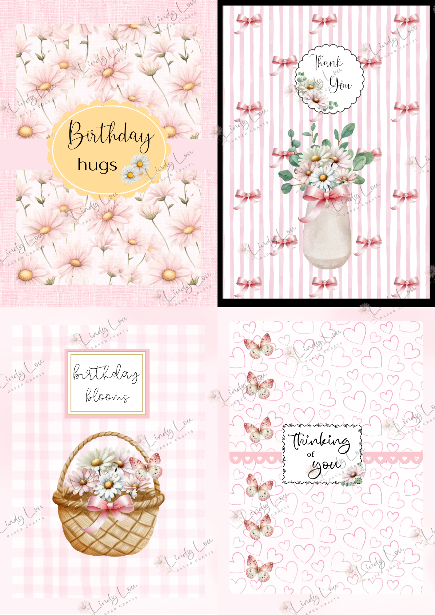 A6 Card Kit - Daisy Whispers