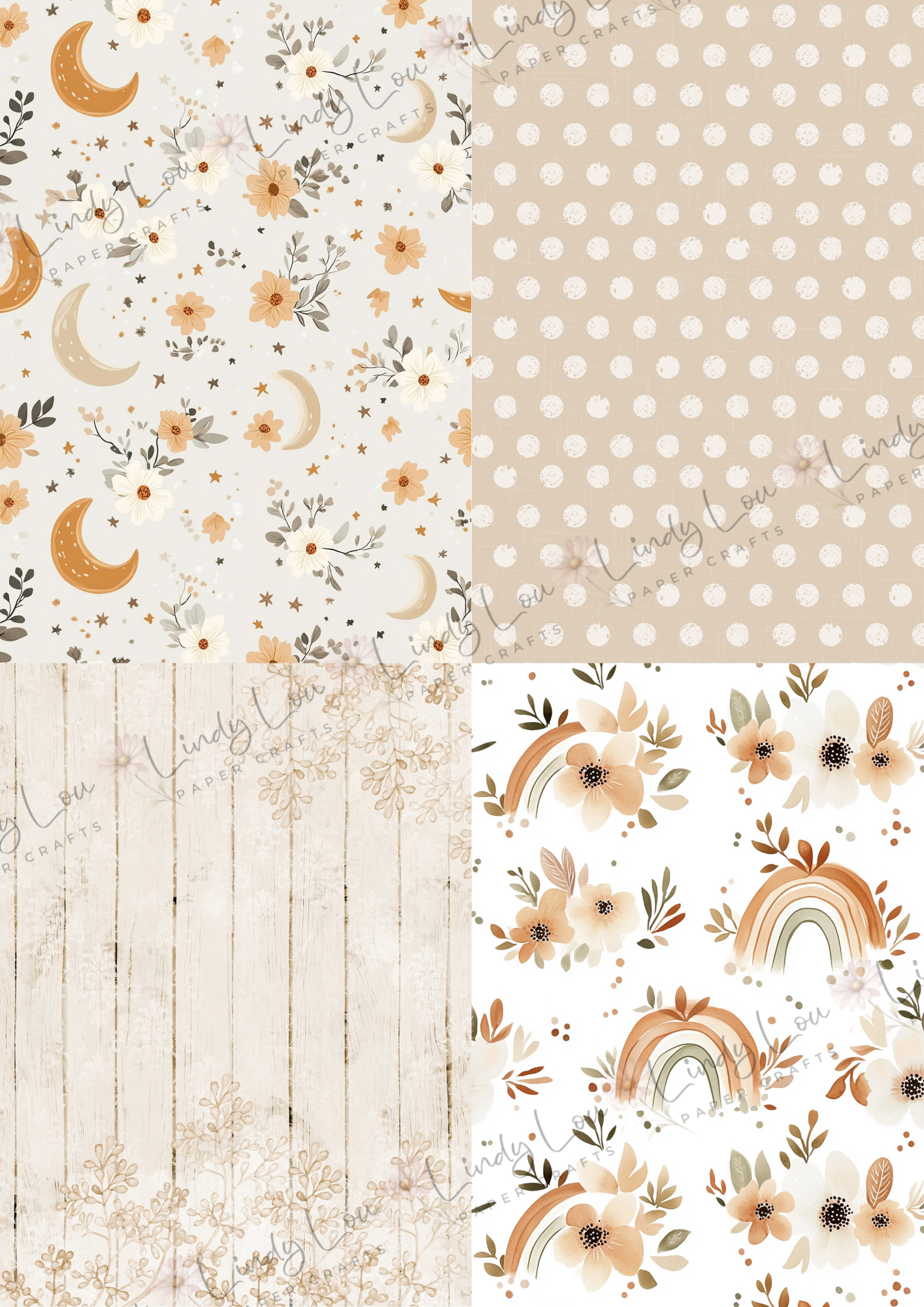 A6 Card Kit - Boho Baby