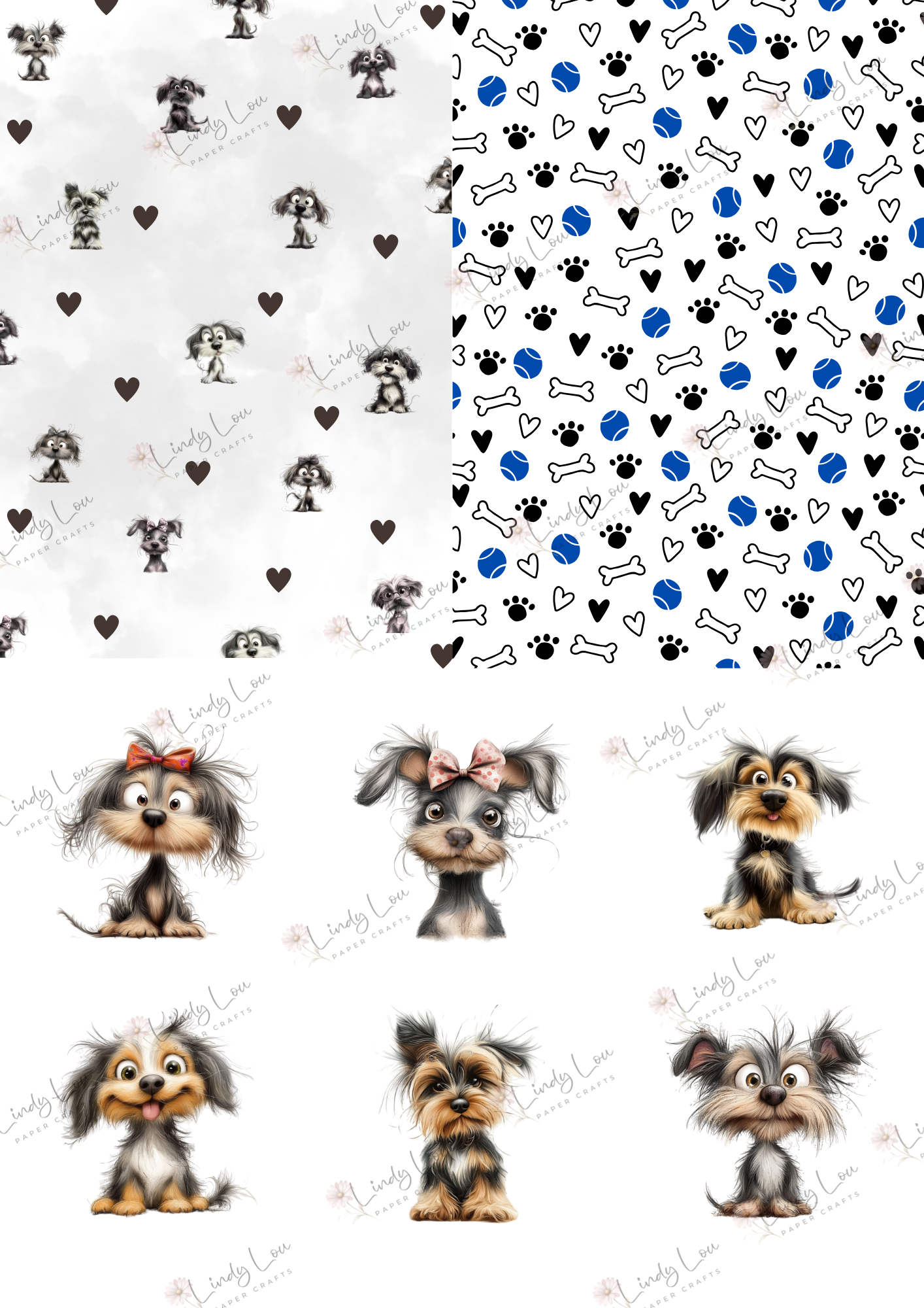 A6 Card Kit - Pawsitively Adorable