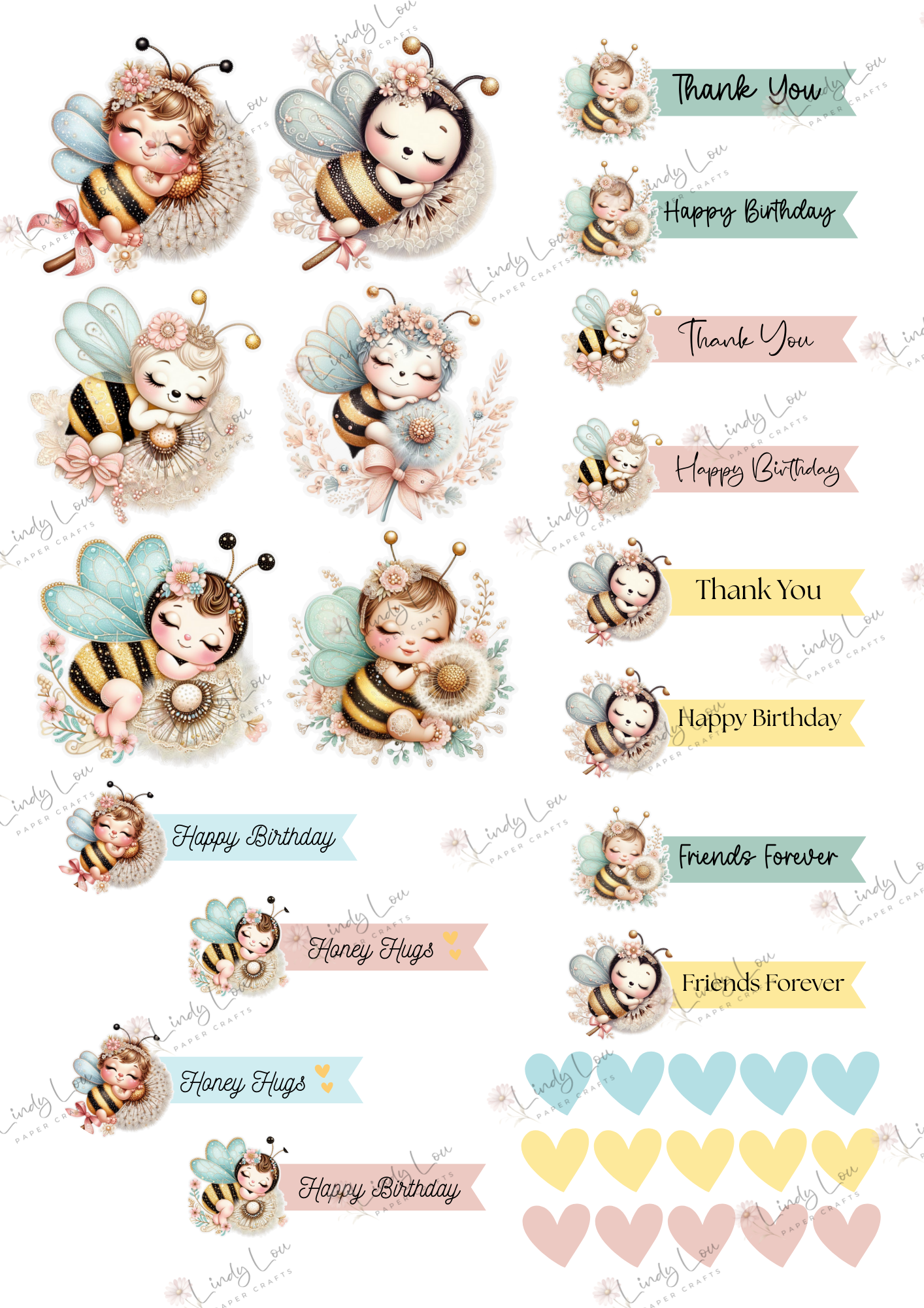 A6 Card Kit - Little Bee