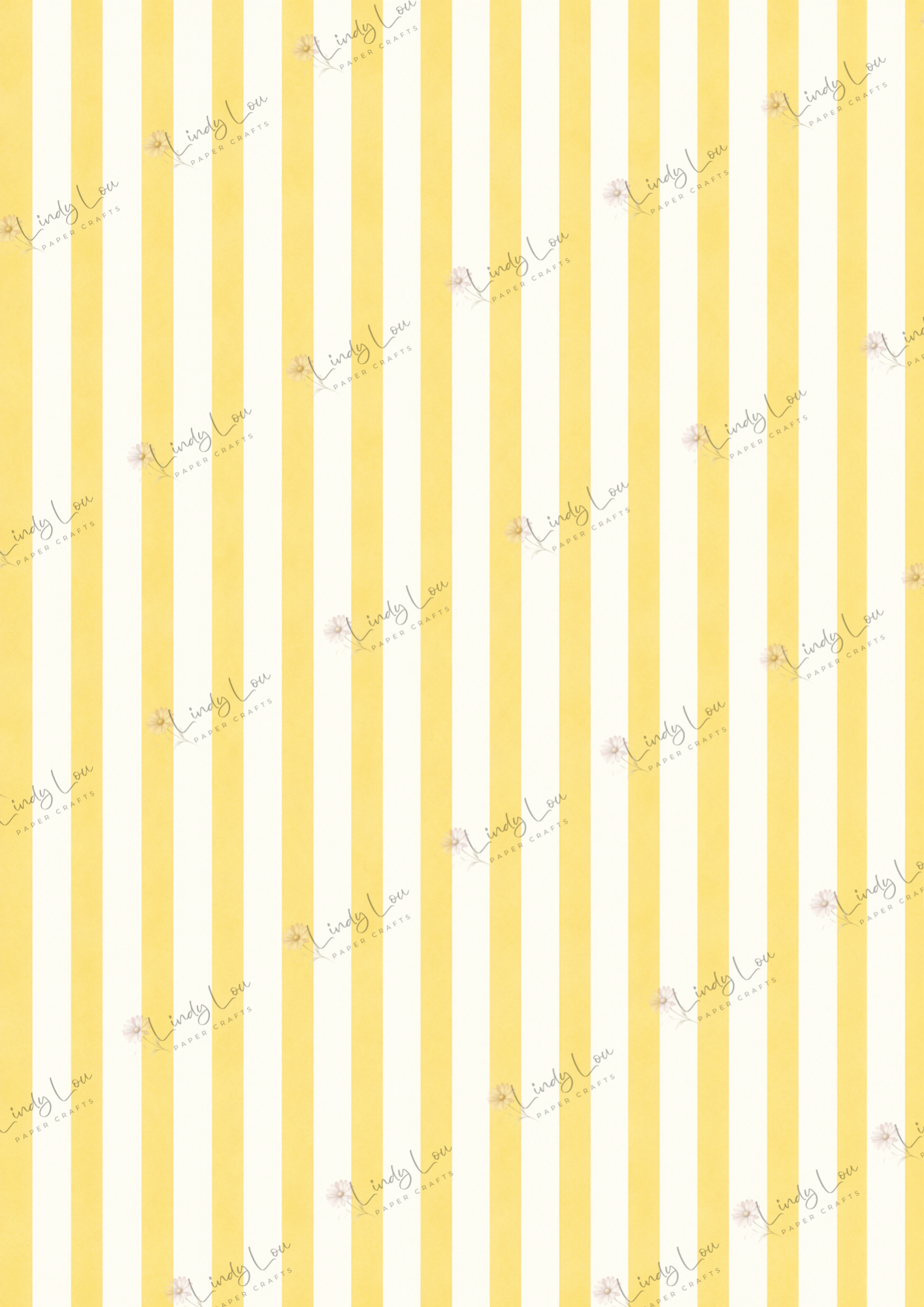 A4 Single Sheet - Sunshine & Moo - Sunshine Stripe