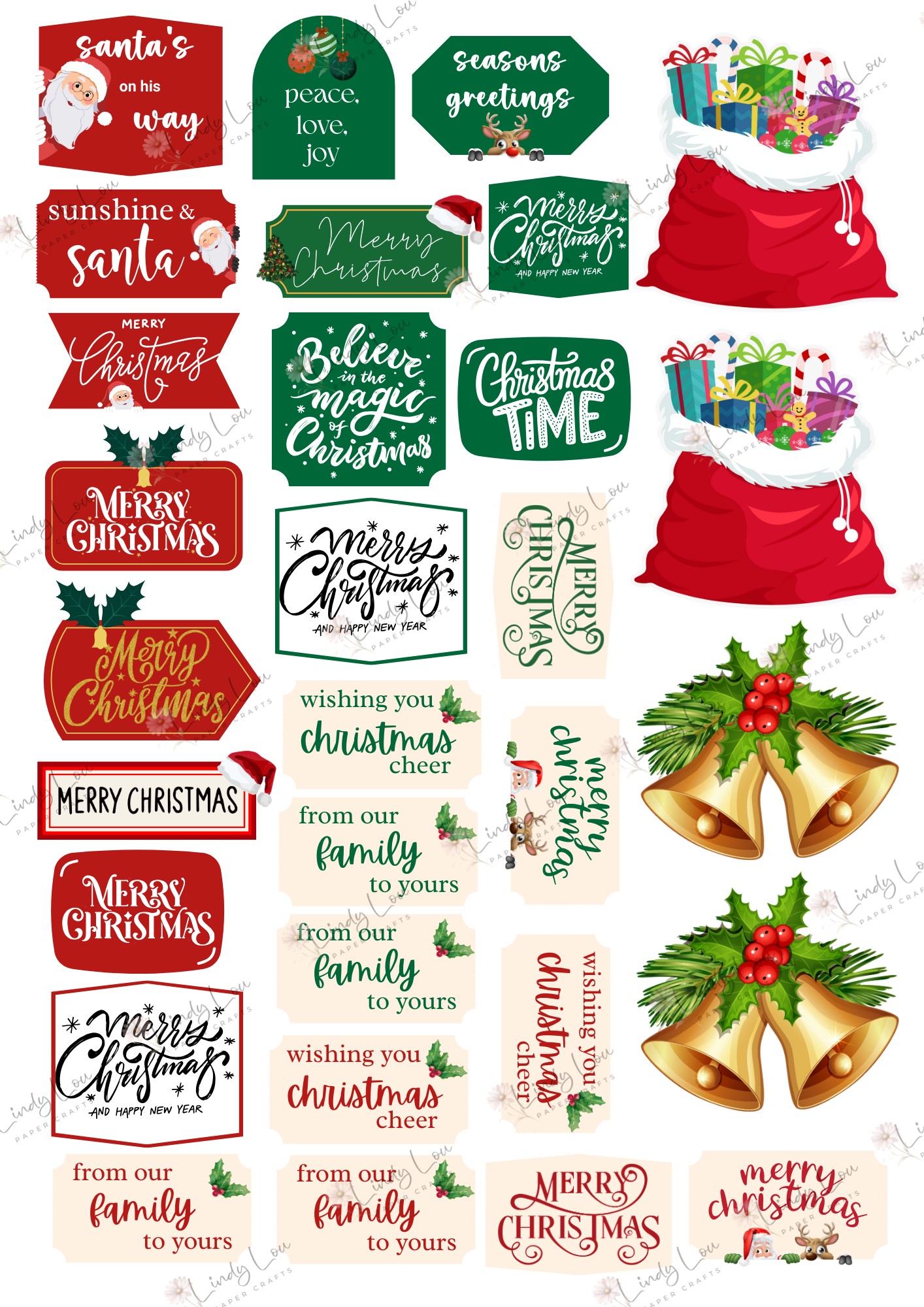A6 Card Kit - Aussie Christmas