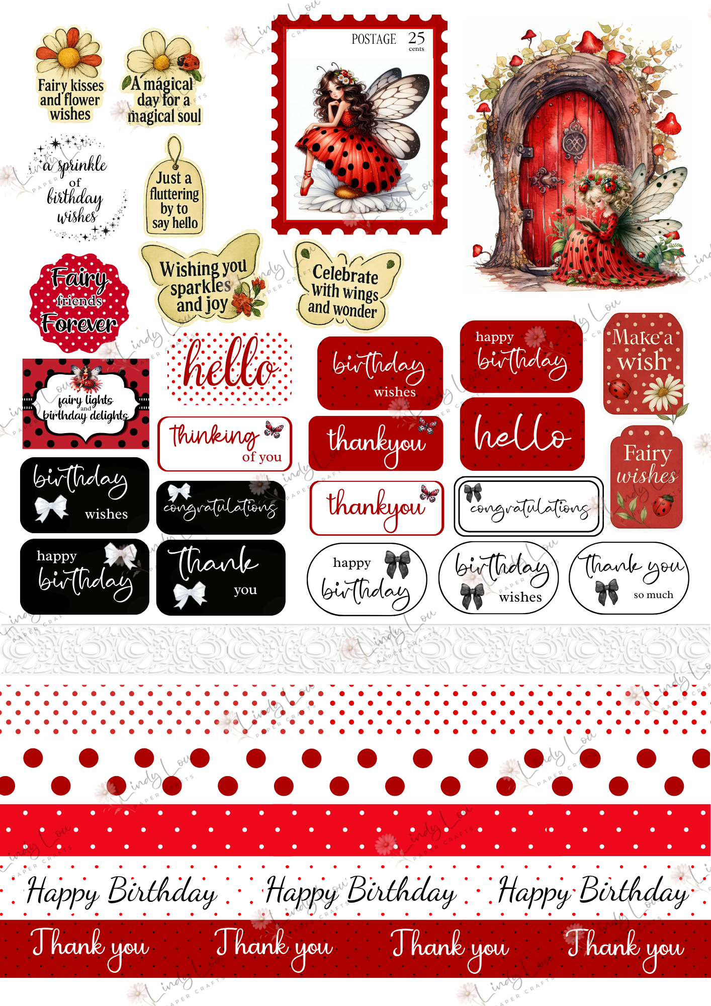 A6 Card Kit - Fairyland